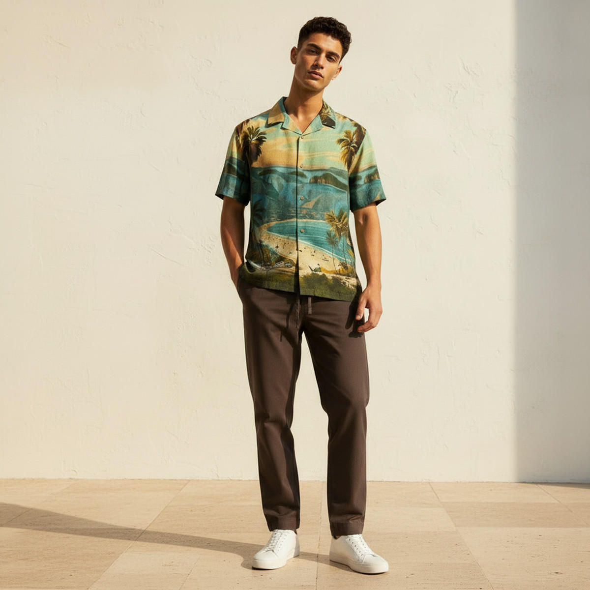 قميص رجالي بطبعات استوائية وياقة كامب وأكمام قصيرة-men-clothing-shirts-image-3