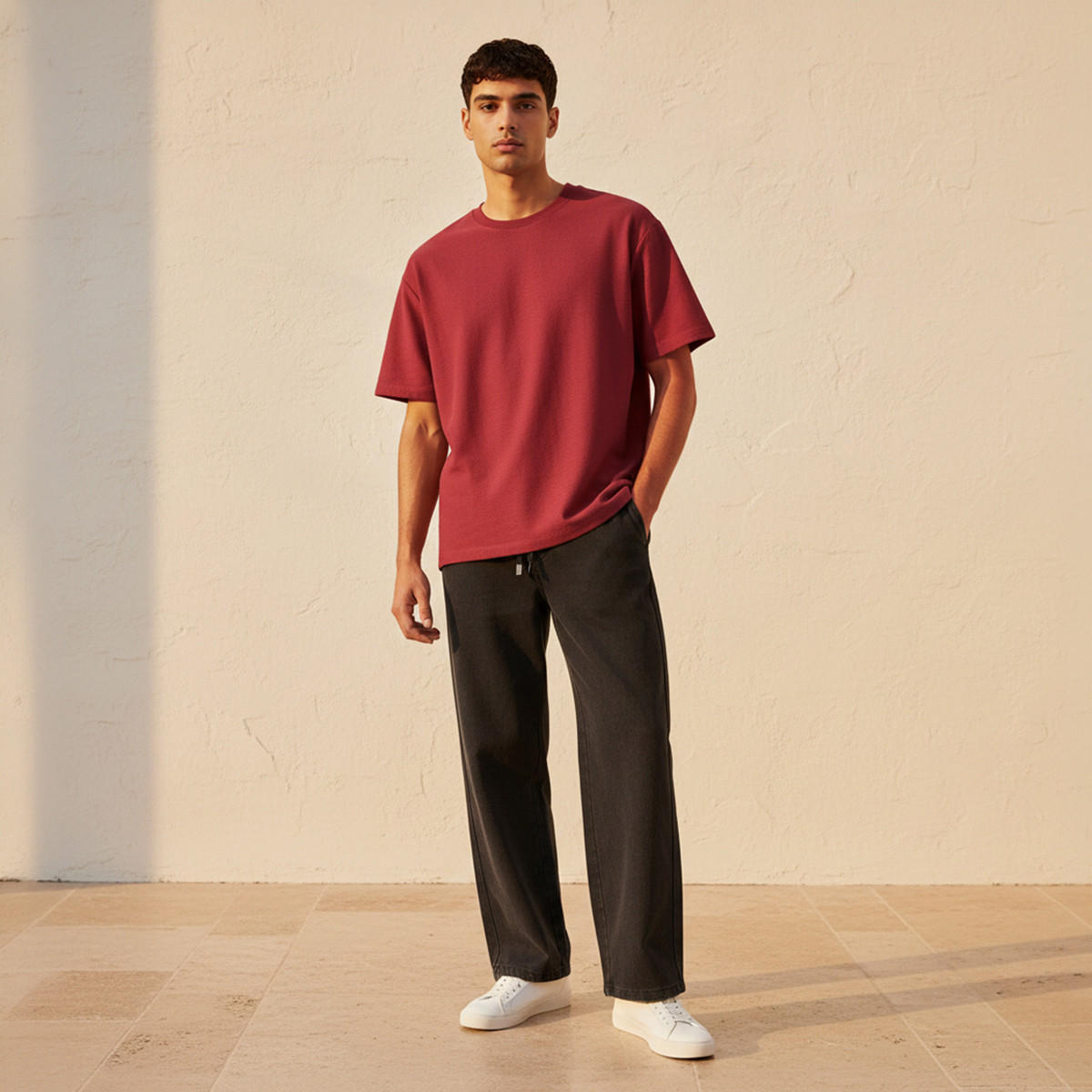 Men Regular Fit Crew Neck Short Sleeve T-shirt-men-clothing-tshirtsandpolos-tshirts-image-3