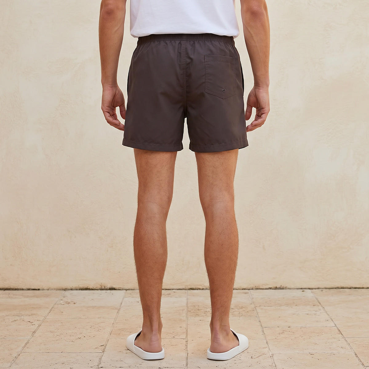 Men Drawstring Waist Shorts-men-clothing-swimandbeach-shorts-image-4