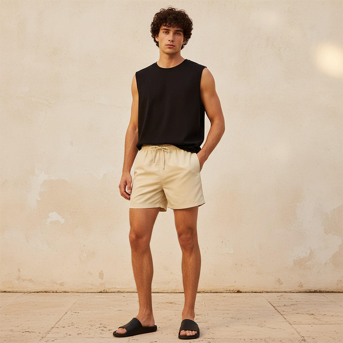 شورت رجالي برباط خصر-men-clothing-swimandbeach-shorts-image-3