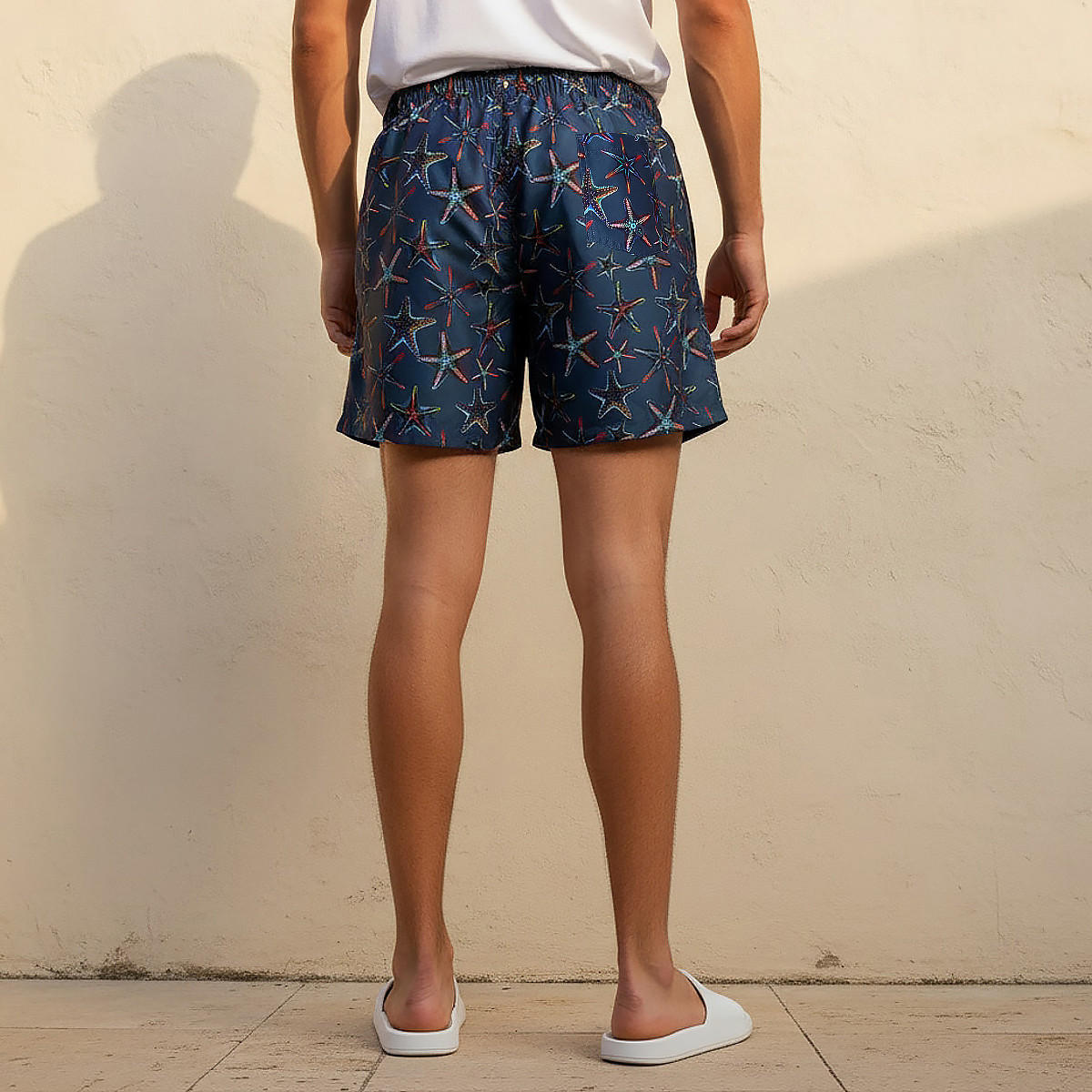 Men Starfish Print Shorts-men-clothing-swimandbeach-shorts-image-4