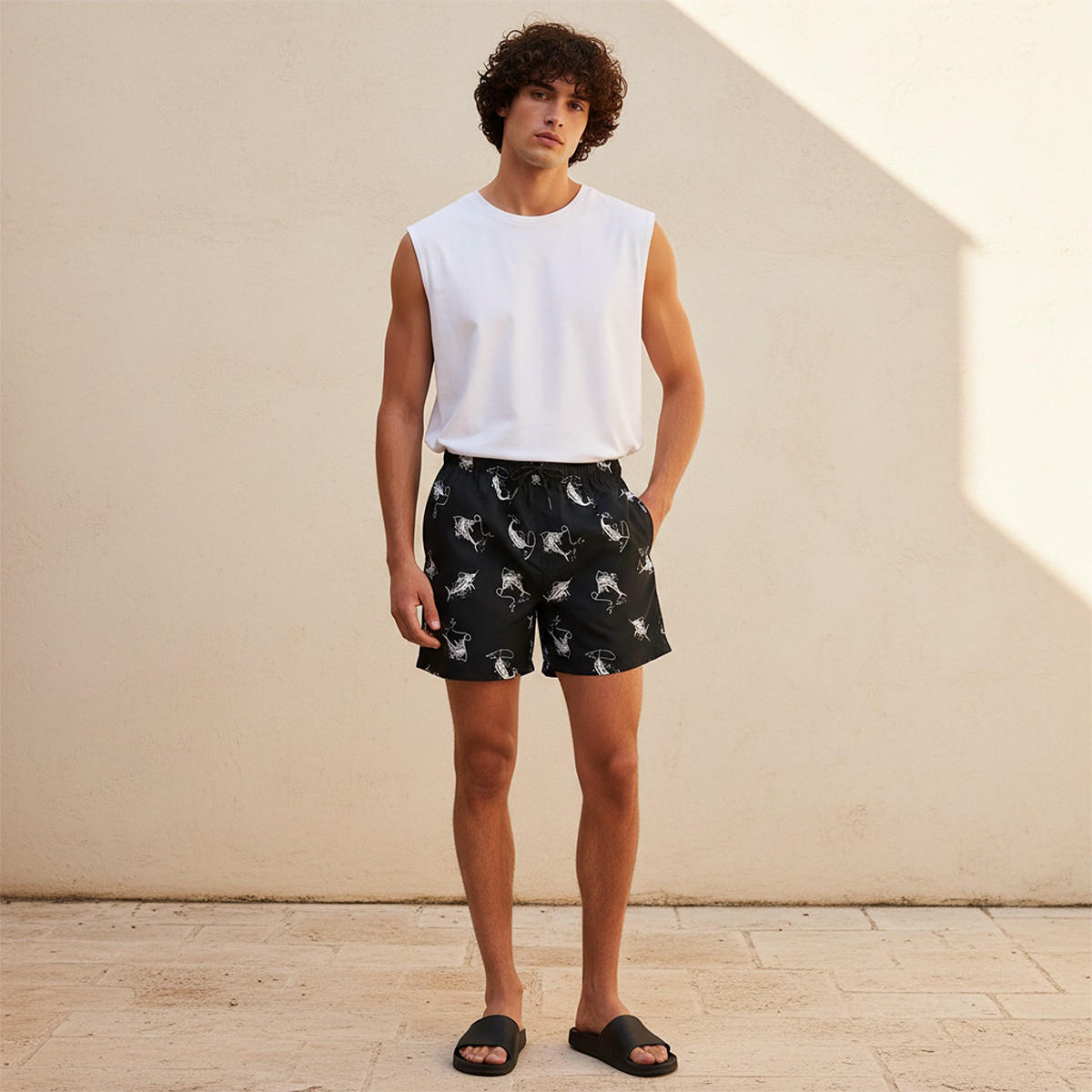 Men Marlin Print Shorts-men-clothing-swimandbeach-shorts-image-3