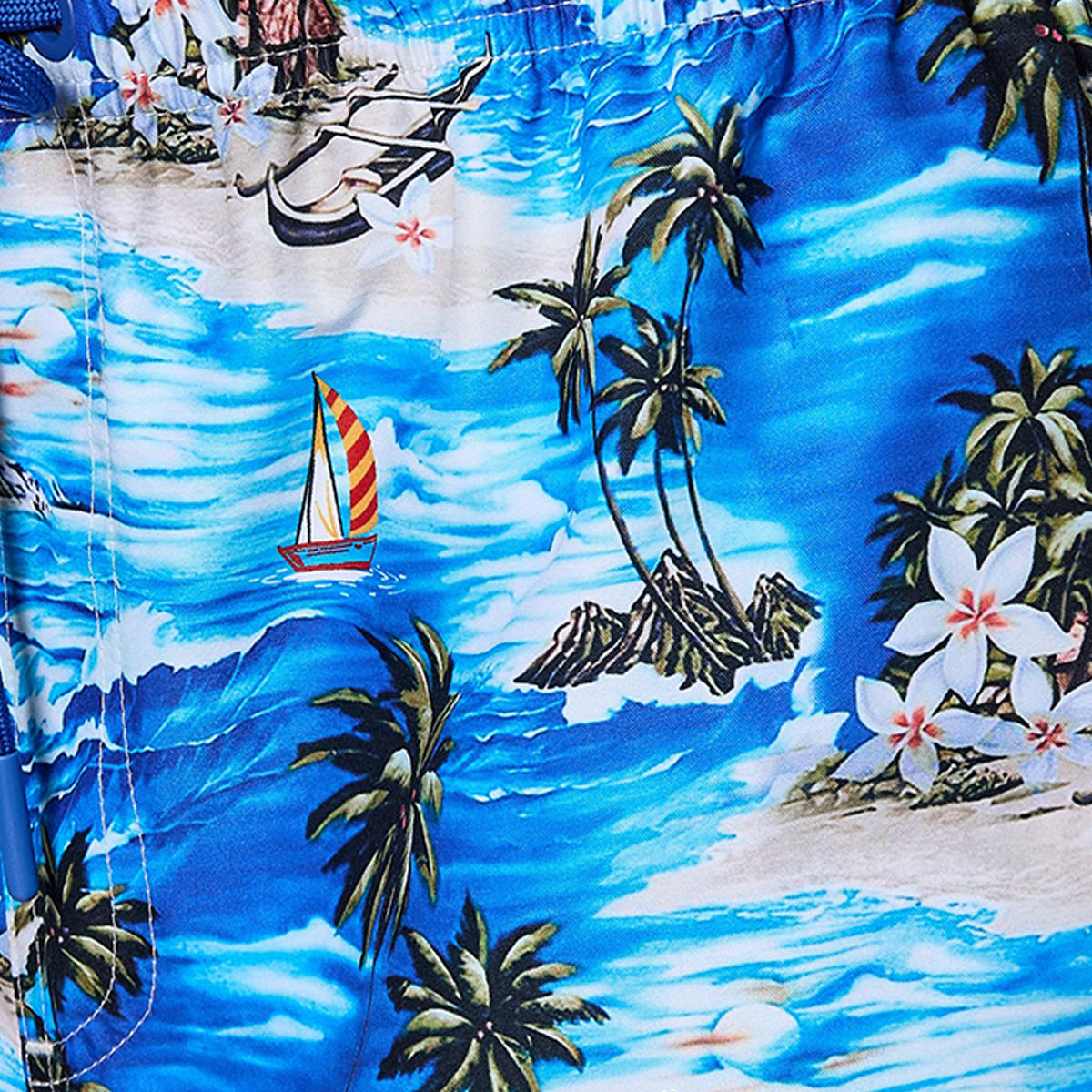 Men Tropical Print Shorts-men-clothing-swimandbeach-shorts-image-2