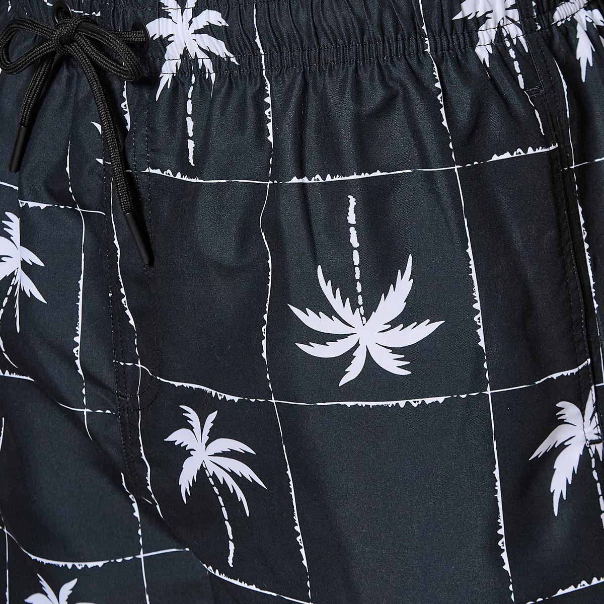 Men Palm Print Shorts-men-clothing-swimandbeach-shorts-image-2