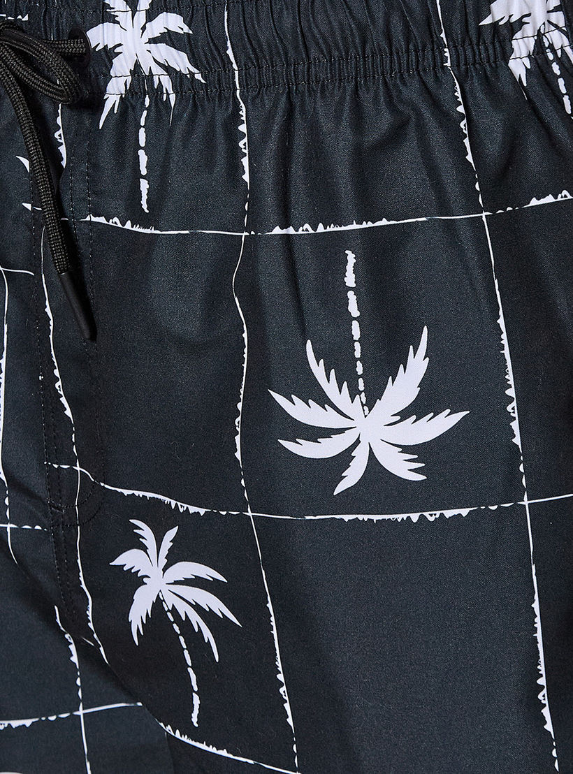 Men Palm Print Shorts-men-clothing-swimandbeach-shorts-image-2