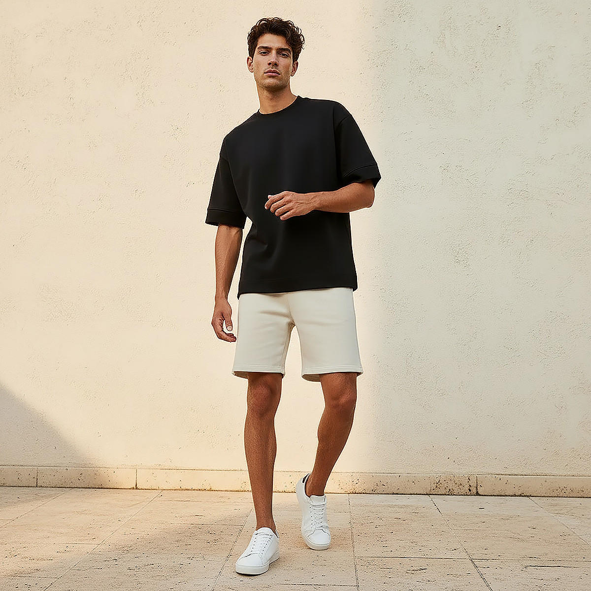 Men Regular Fit Shorts with Cotton Fabric-men-clothing-bottoms-shorts-image-3