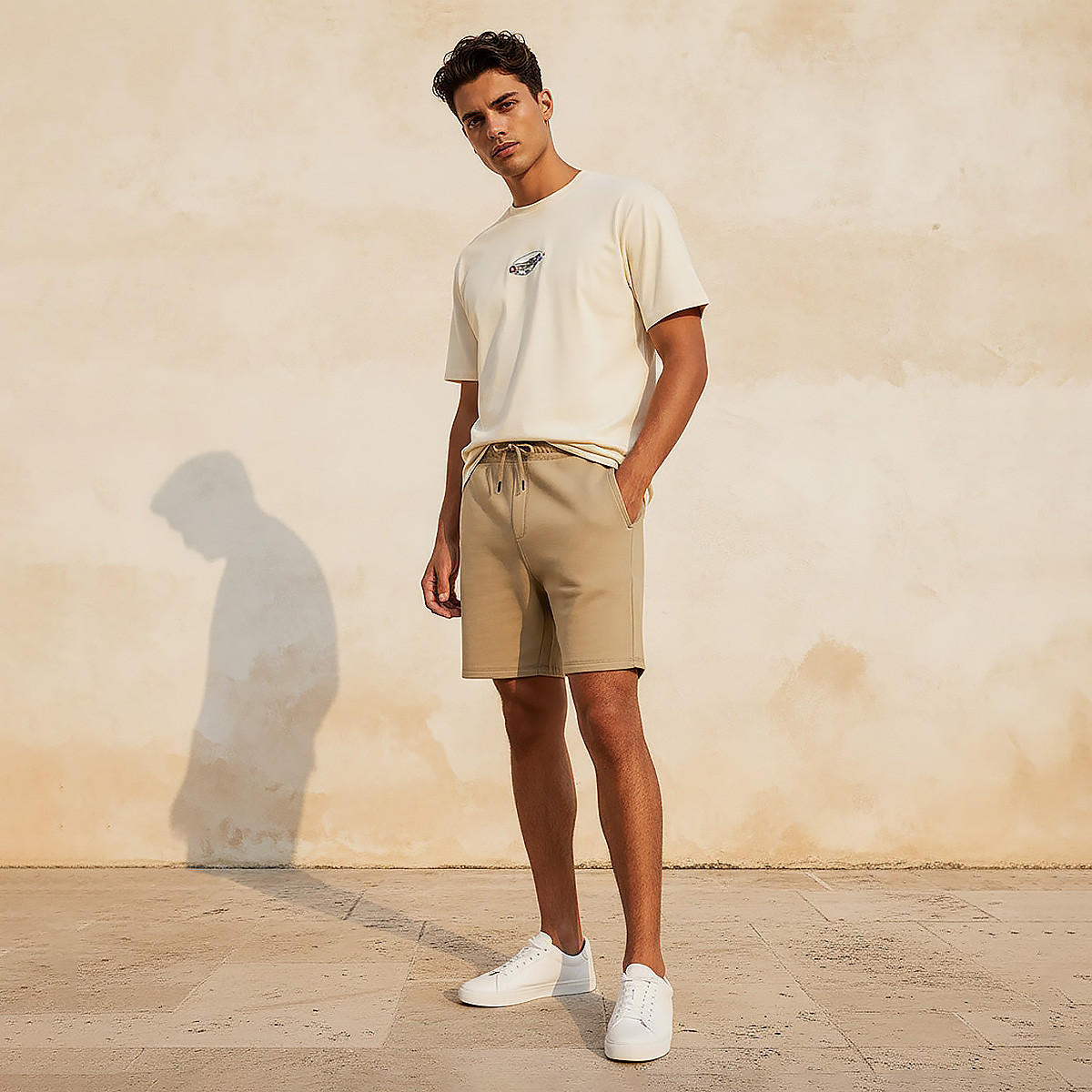 Men Regular Fit Shorts with Cotton Fabric-men-clothing-bottoms-shorts-image-3