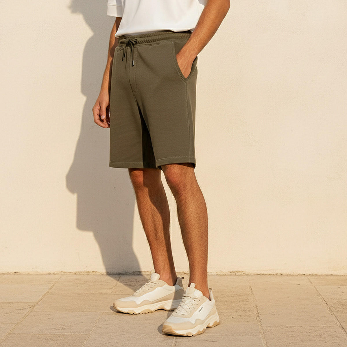 Men Regular Fit Shorts with Cotton Fabric-men-clothing-bottoms-shorts-image-1
