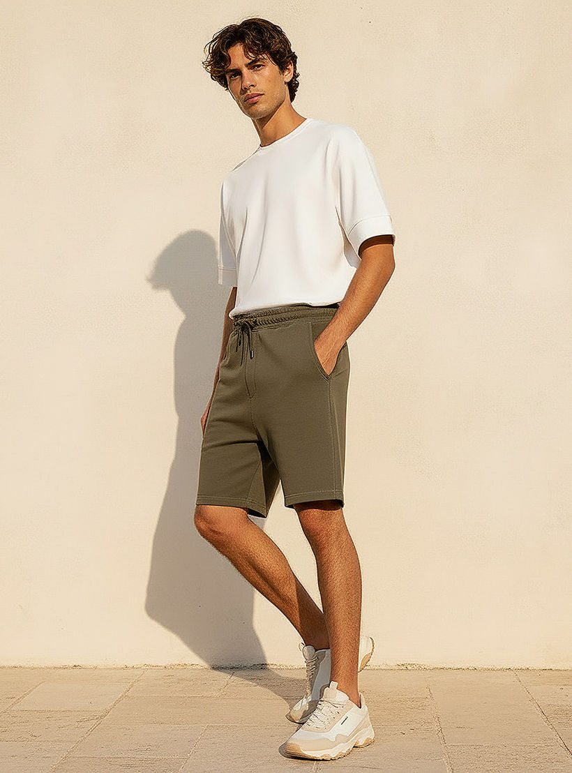 Men Regular Fit Shorts with Cotton Fabric-men-clothing-bottoms-shorts-image-3