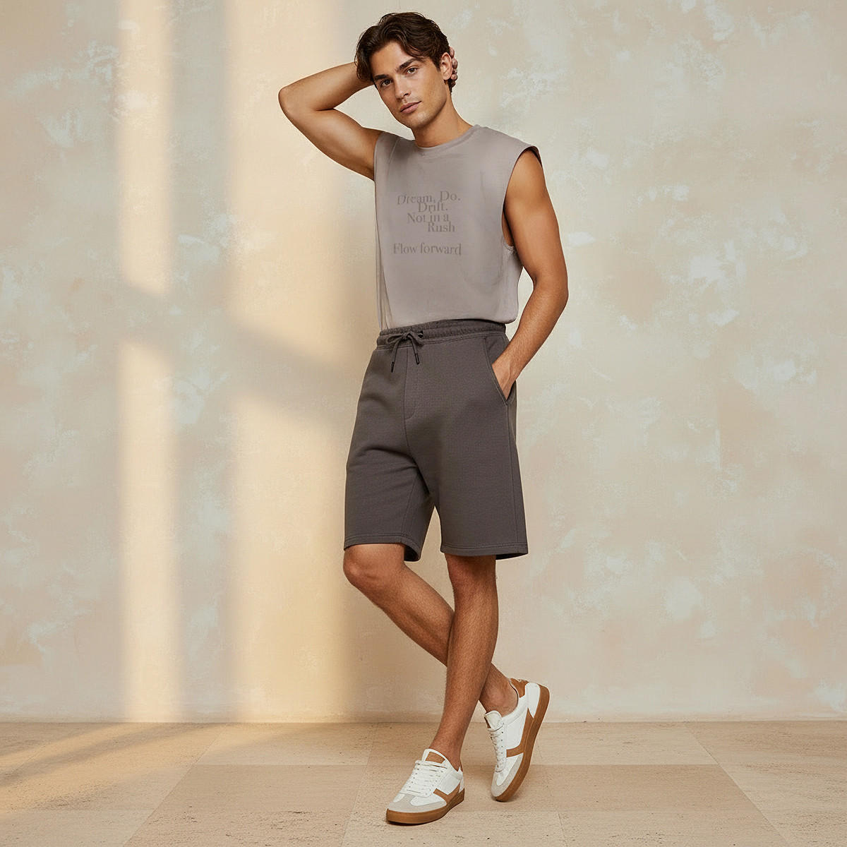 Men Regular Fit Shorts with Cotton Fabric-men-clothing-bottoms-shorts-image-3