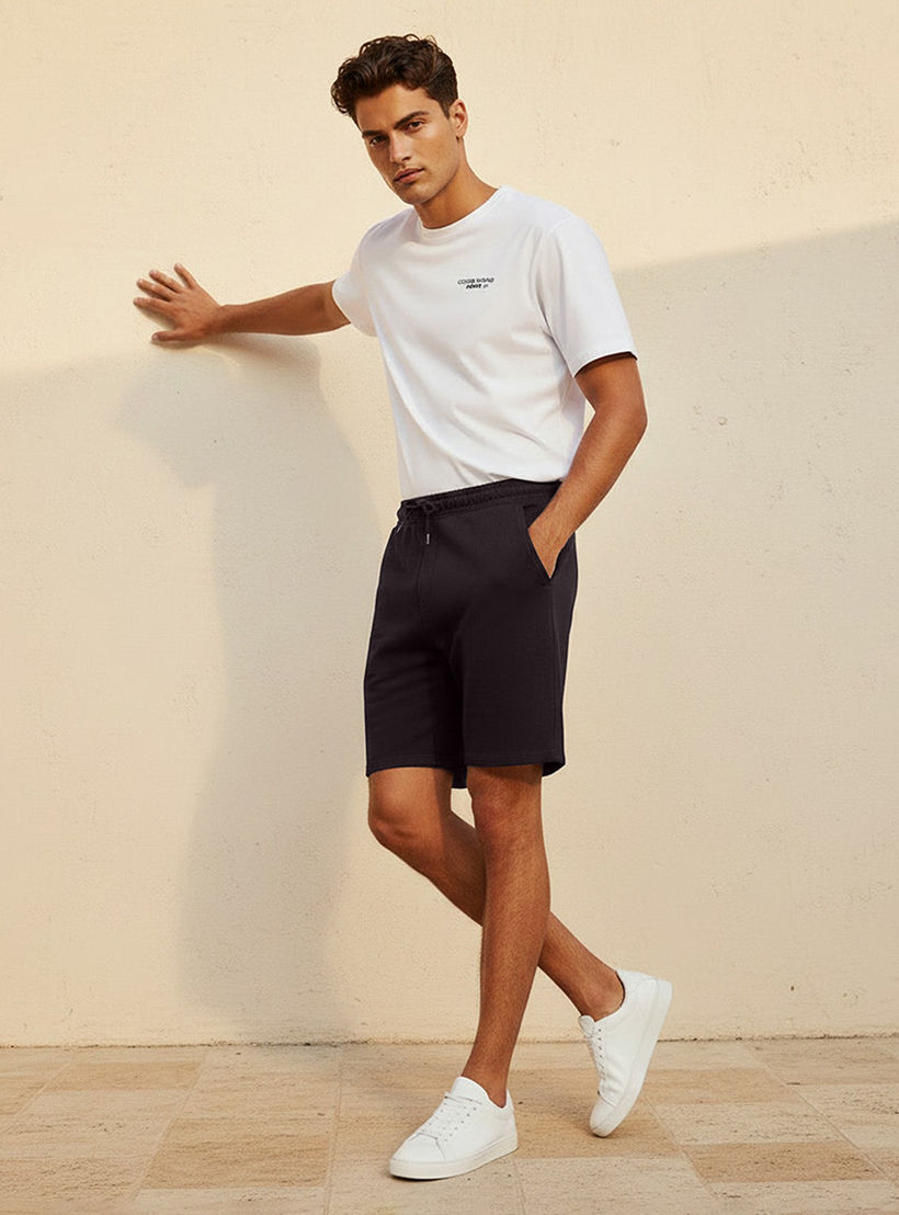 Men Regular Fit Shorts with Cotton Fabric-men-clothing-bottoms-shorts-image-3