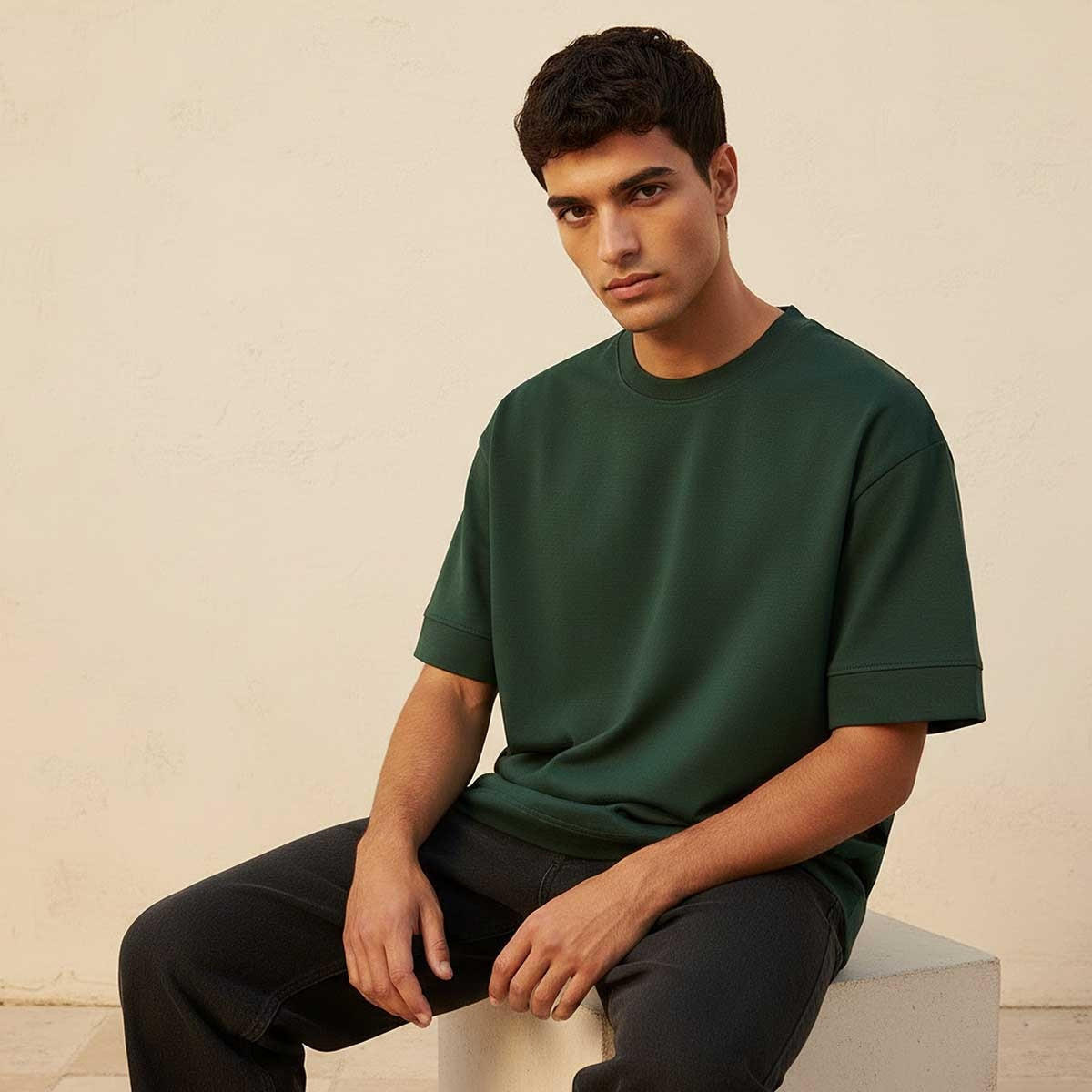 تيشيرت بقصة بوكسي وياقة ضيقة من سبلاش يوث-men-clothing-tshirtsandpolos-tshirts-image-6