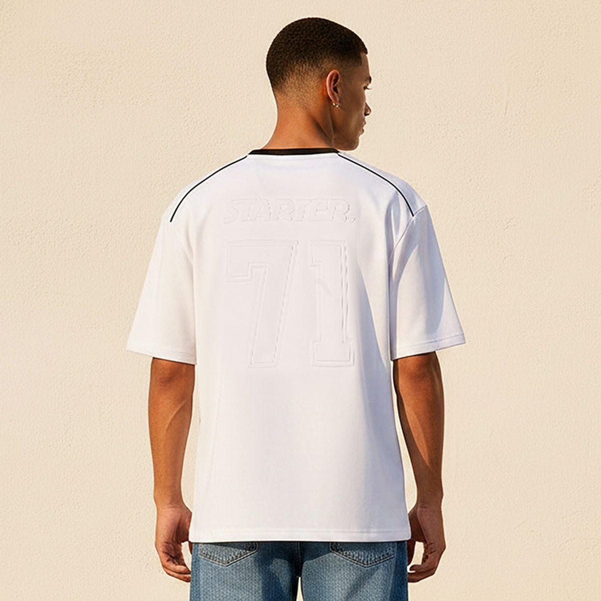 Starter Regular Fit V-Neck Panelled T-shirt-men-clothing-tshirtsandpolos-tshirts-image-4