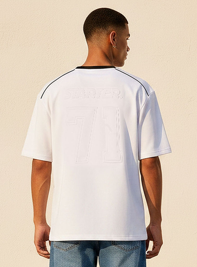 Starter Regular Fit V-Neck Panelled T-shirt-men-clothing-tshirtsandpolos-tshirts-image-4
