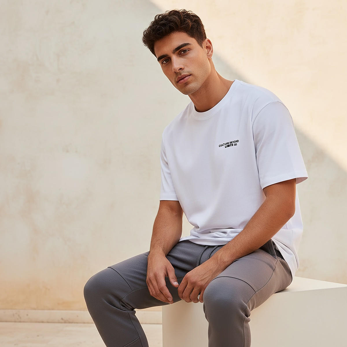 تيشيرت بقصة عادية وياقة ضيقة وأكمام قصيرة وطبعات للرجال-men-clothing-tshirtsandpolos-tshirts-image-5