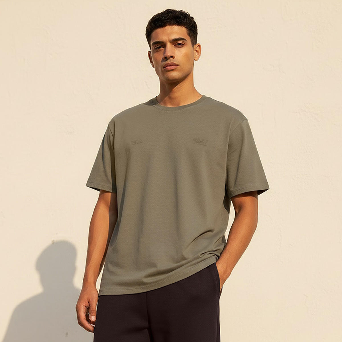 Men Regular Fit Crew Neck Short Sleeve Typographic Print T-shirt-men-clothing-tshirtsandpolos-tshirts-image-1