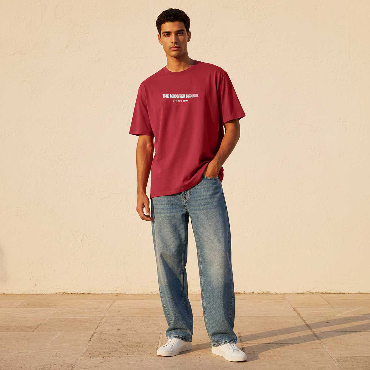 تيشيرت بقصة عادية وياقة ضيقة وأكمام قصيرة وطبعات من سبلاش يوث-men-clothing-tshirtsandpolos-tshirts-image-3
