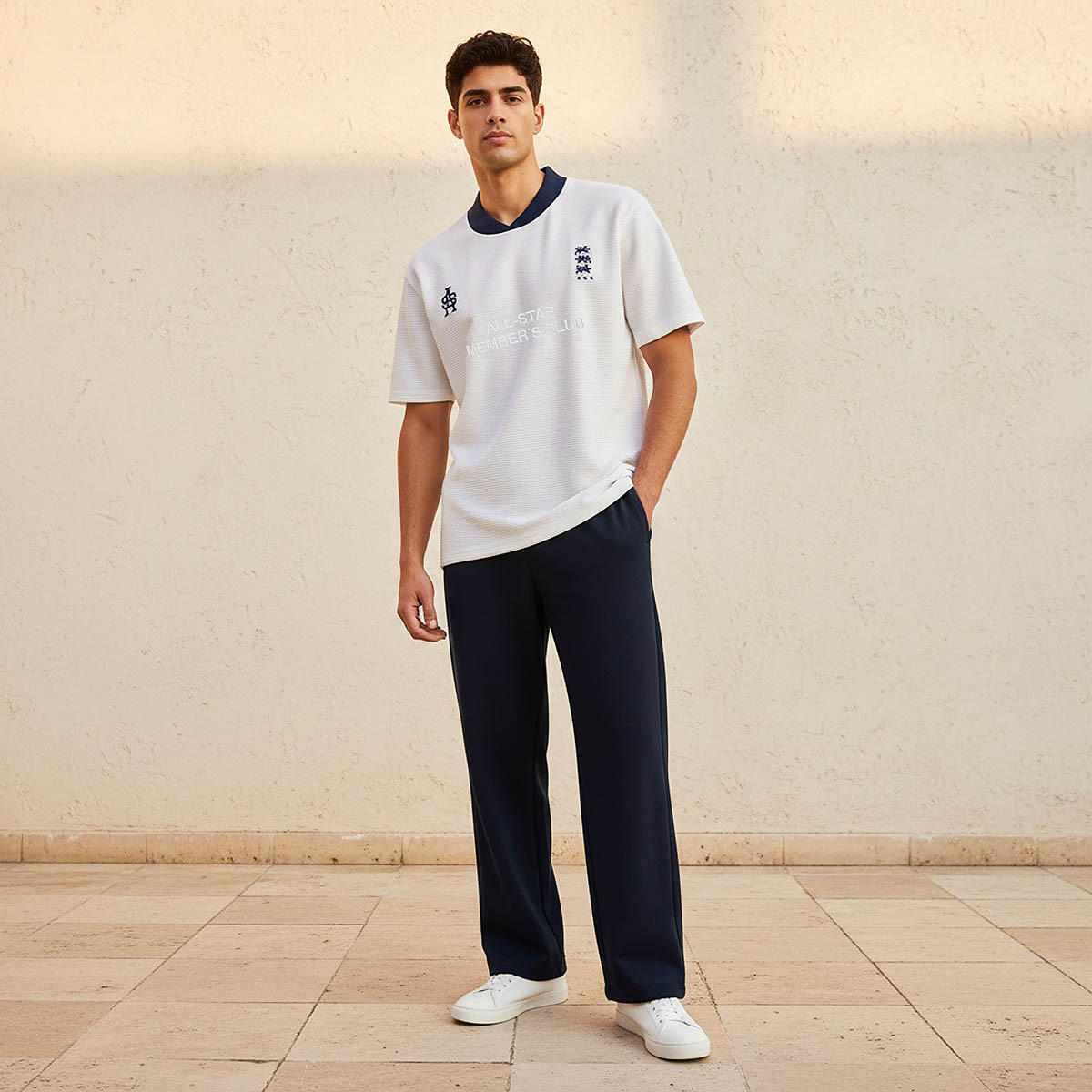 Men Regular Fit V-neck Short Sleeves Textured T-shirt-men-clothing-tshirtsandpolos-tshirts-image-3