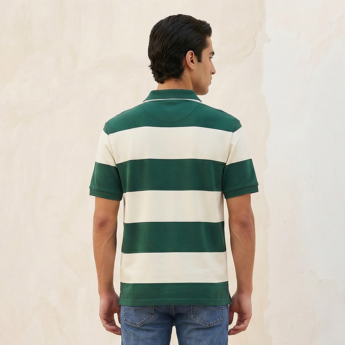 تيشيرت بولو مقلم بأكمام قصيرة من سبلاش يوث-men-clothing-tshirtsandpolos-polos-image-4