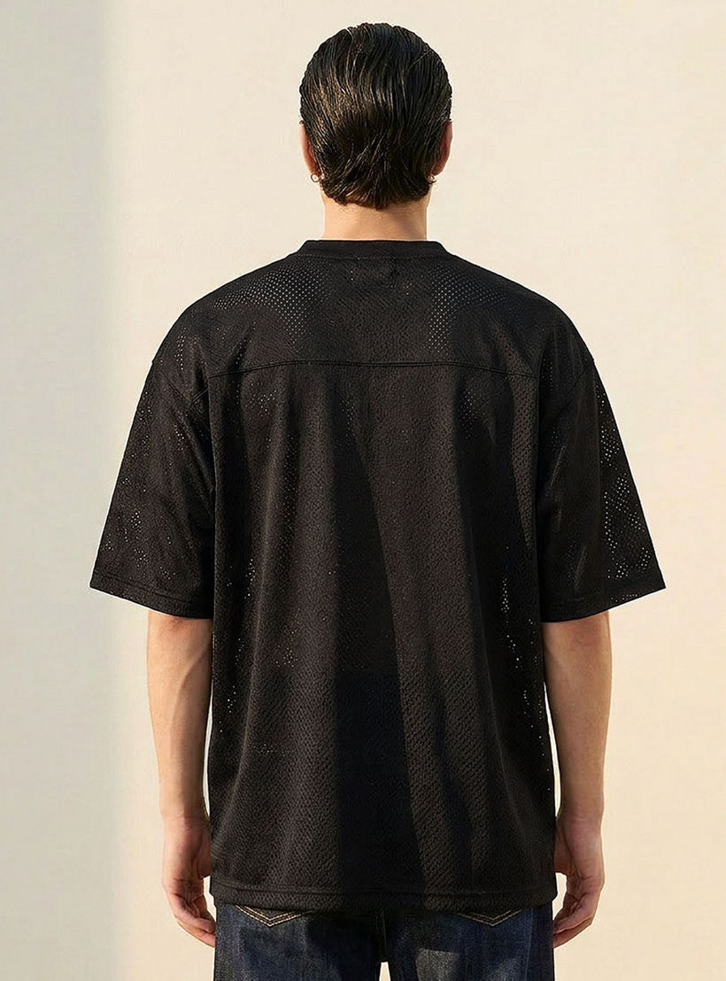 تيشيرت بياقة V وطبعات وأكمام قصيرة من سبلاش ييوث-men-clothing-tshirtsandpolos-tshirts-image-4