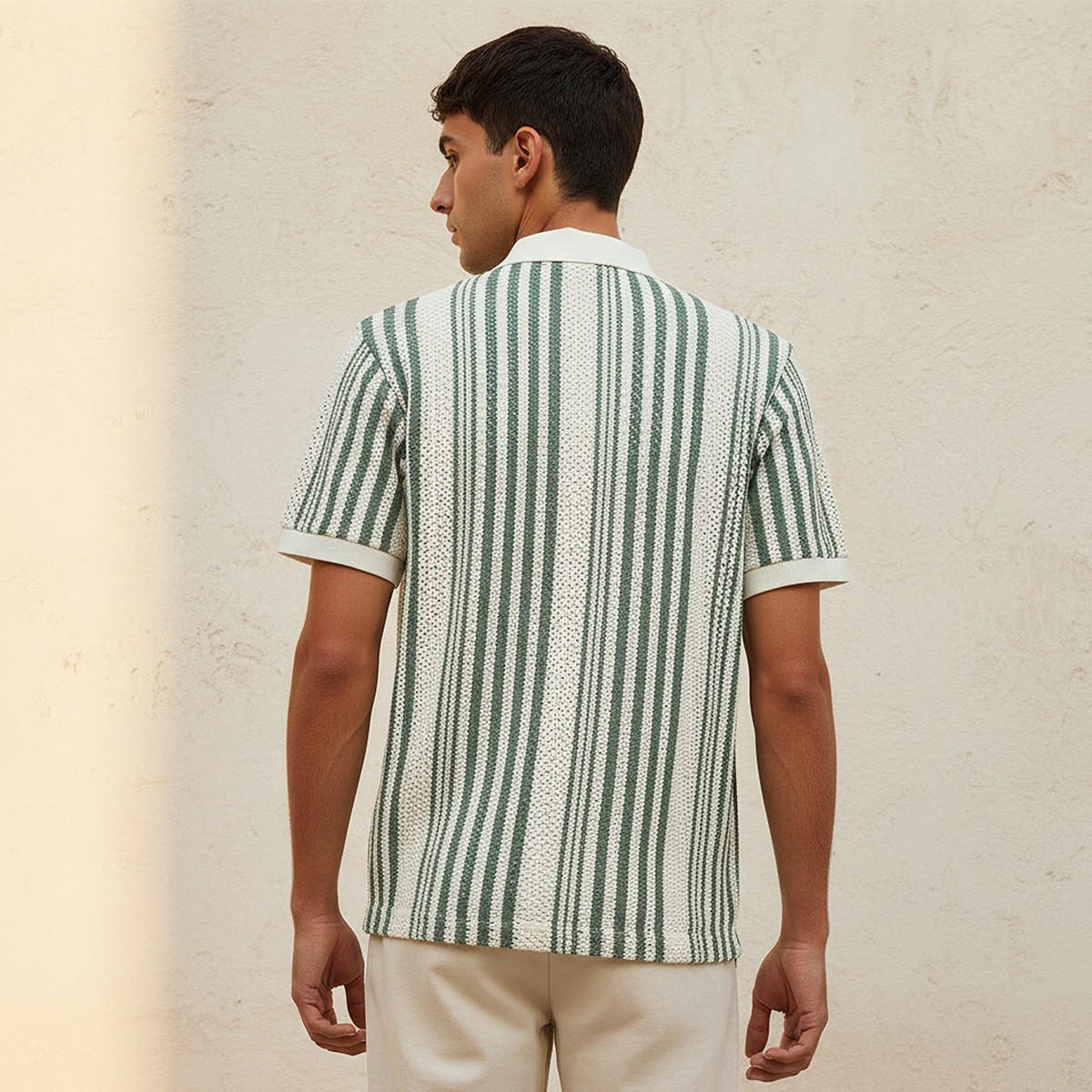Splash Youth Collared Striped Short Sleeves Shirt-men-clothing-shirts-image-4