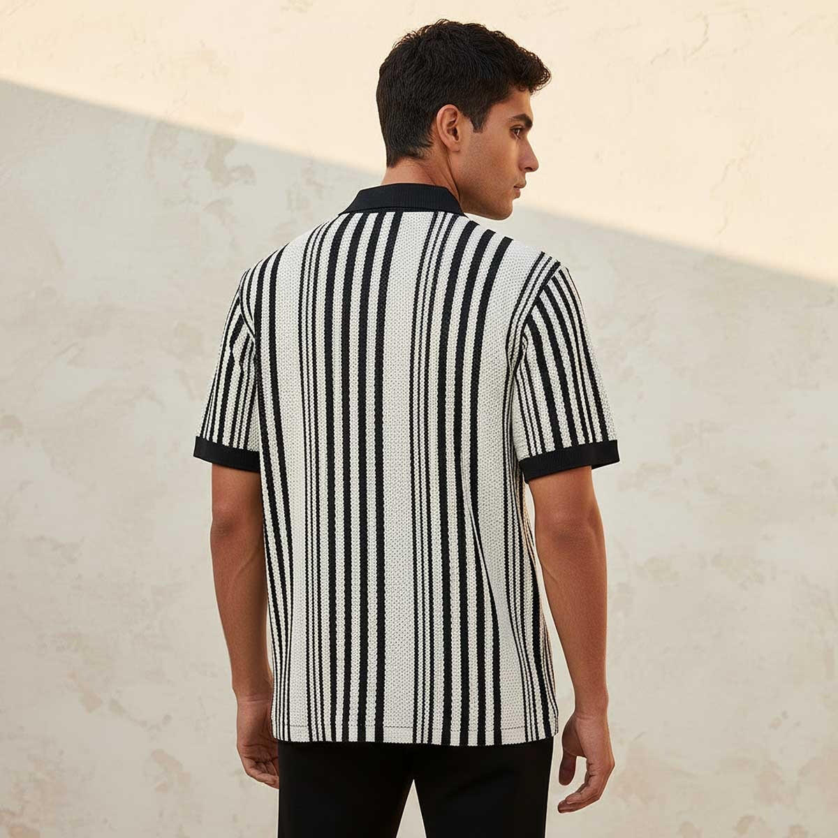 Splash Youth Striped Short Sleeves Shirt-men-clothing-shirts-image-4