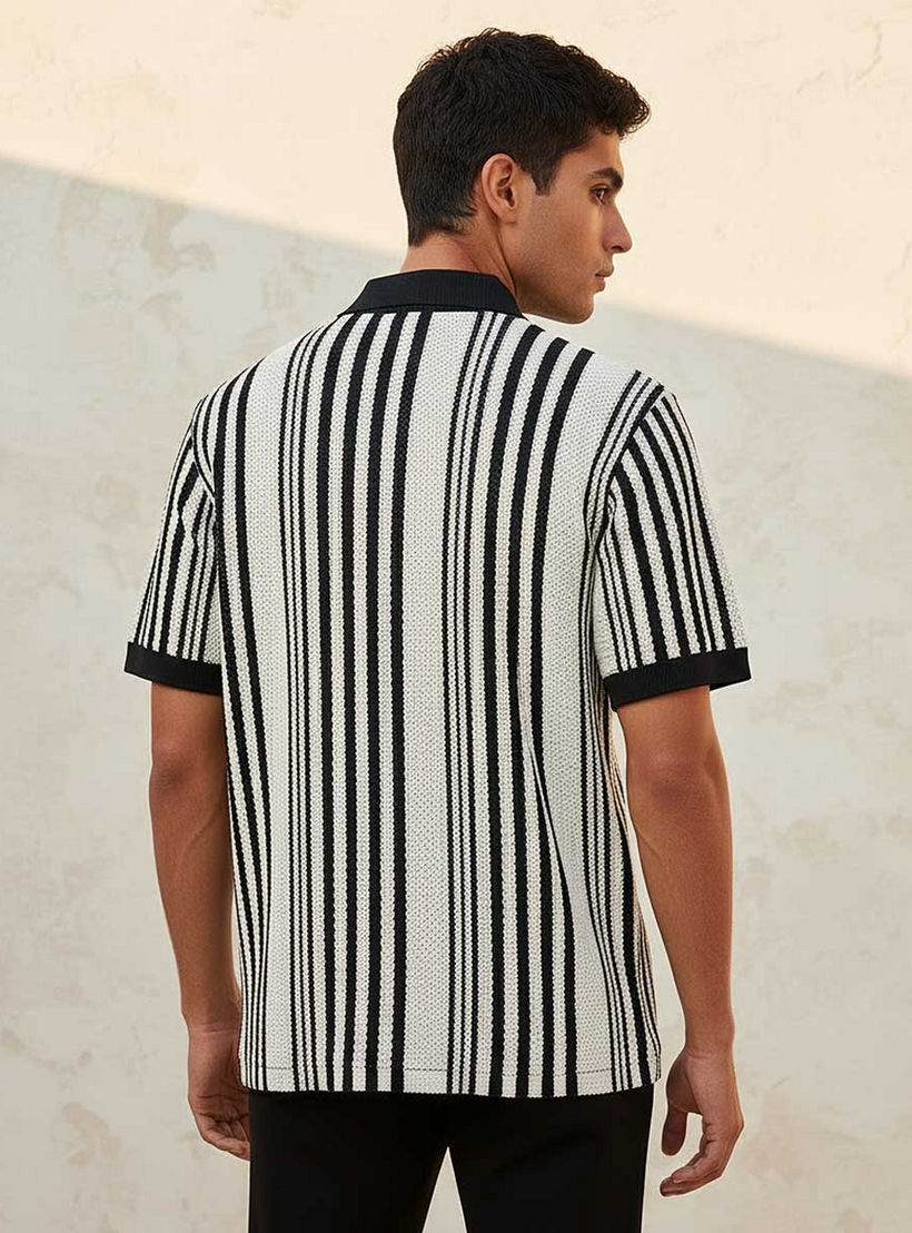 Splash Youth Striped Short Sleeves Shirt-men-clothing-shirts-image-4