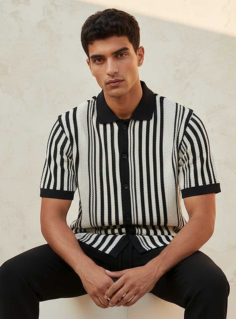 Splash Youth Striped Short Sleeves Shirt-men-clothing-shirts-image-6