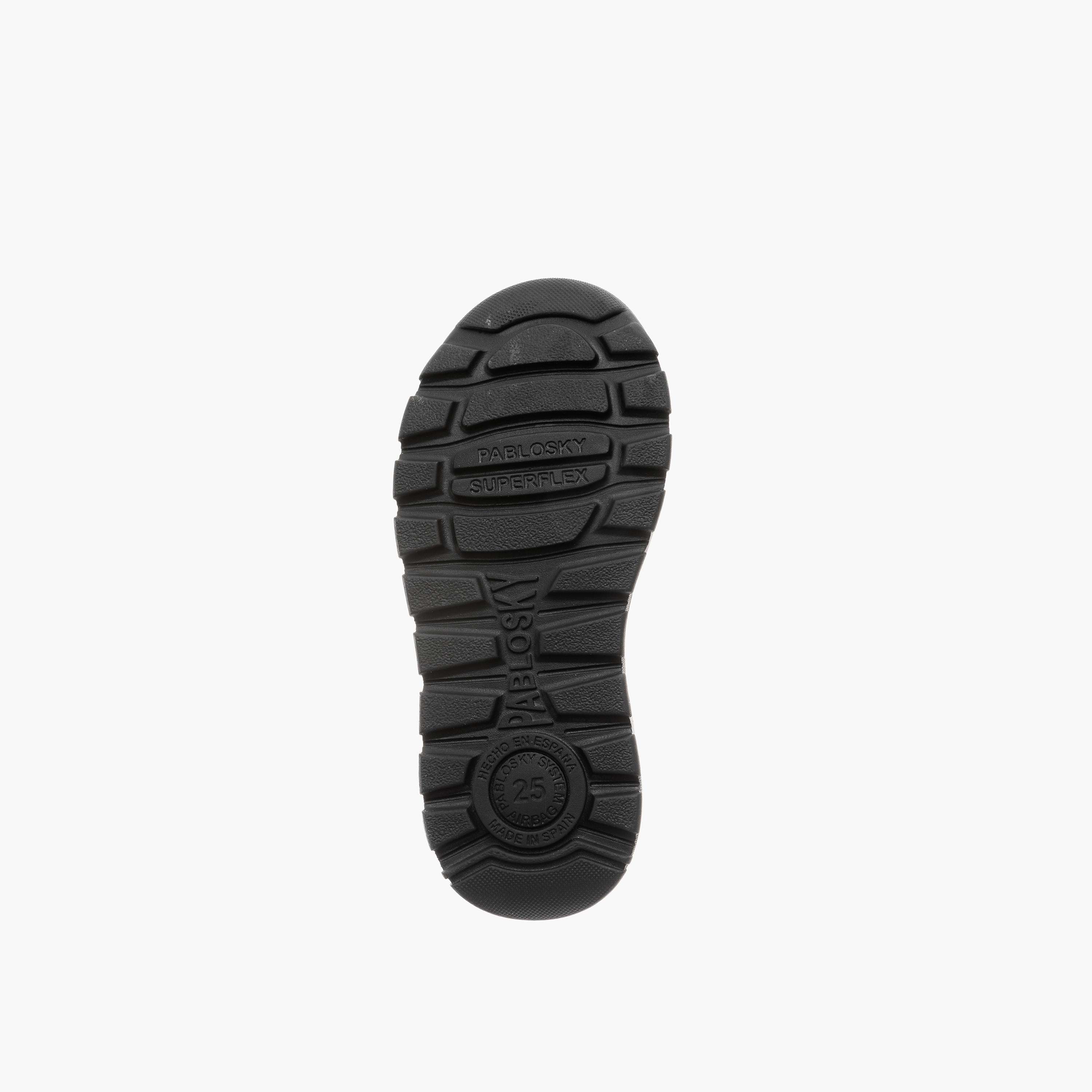 Pablosky Kids' Panelled School Shoes with Hook and Loop Closure - 354710-boys-shoes-sneakers-image-3
