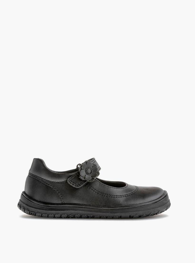 حذاء ماري جين مدرسي بزينة وشريط إغلاق لاصق للبنات من بابلوسكي - 355015-J-girls-shoes-schoolshoes-image-2