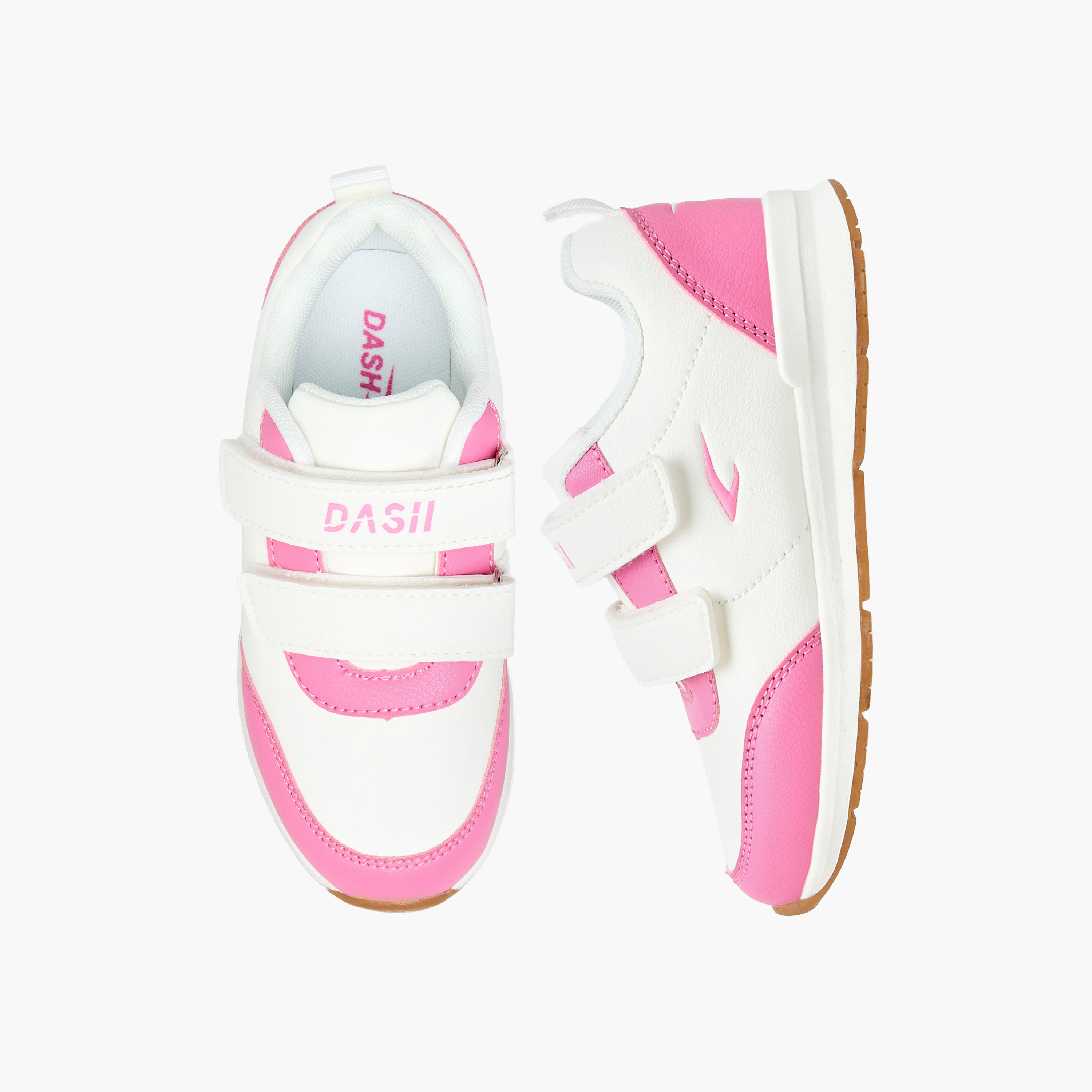 Dash Girls Hook and Loop Ankle Sneakers-girls-shoes-sneakers-image-1