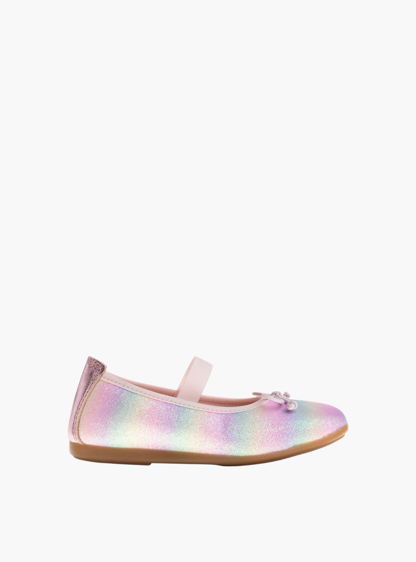Pablosky Girls' Bow Detail Slip-On Ballerinas-girls-shoes-ballerinas-image-2
