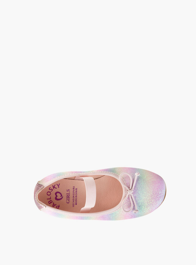 Pablosky Girls' Bow Detail Slip-On Ballerinas-girls-shoes-ballerinas-image-4