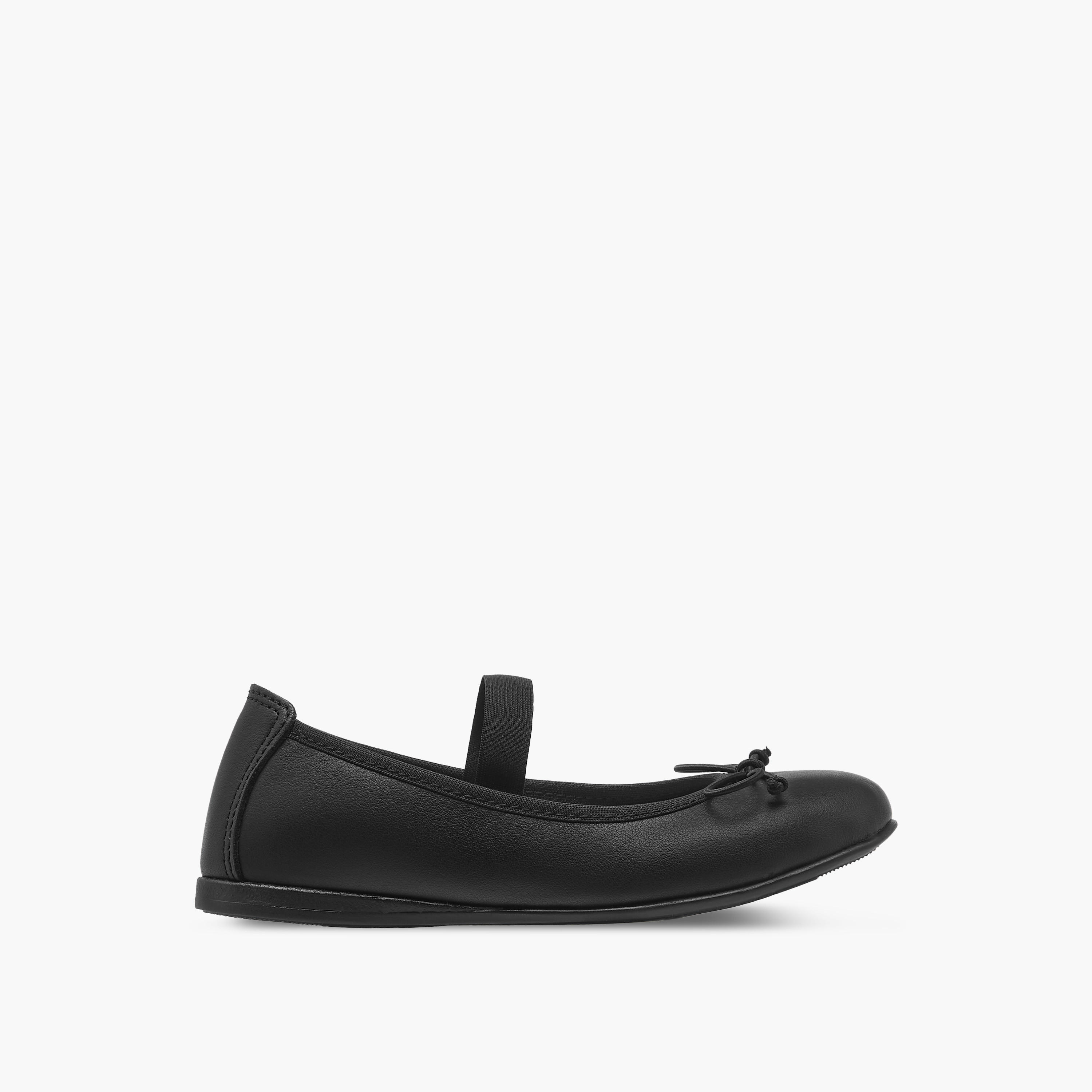Pablosky Girls Bow Accent Ballerina Shoes with Elasticated Strap-girls-shoes-ballerinas-image-3