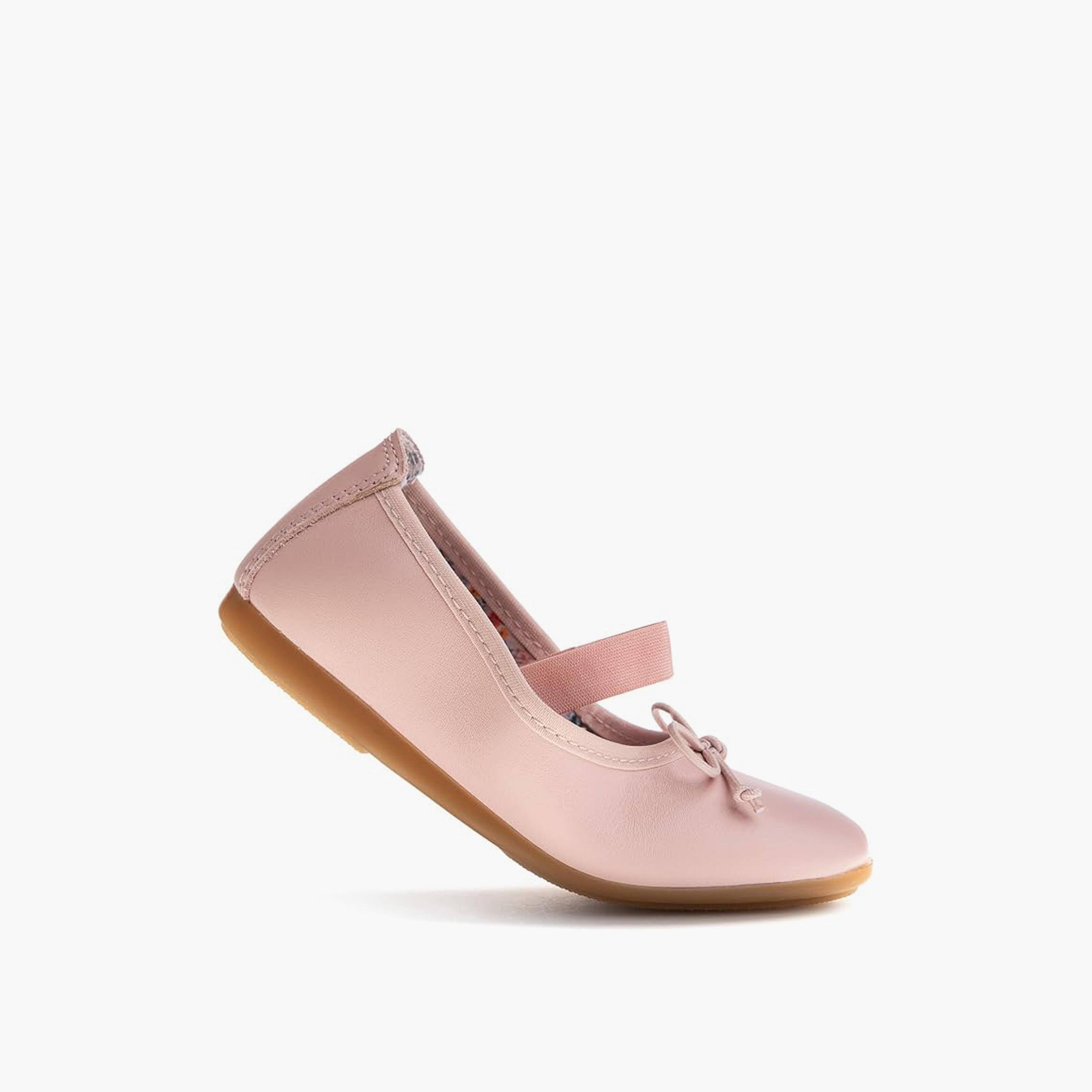 Pablosky Girls' Bow Accent Ballerina Shoes with Elastic Closure - 357970-girls-shoes-ballerinas-image-5