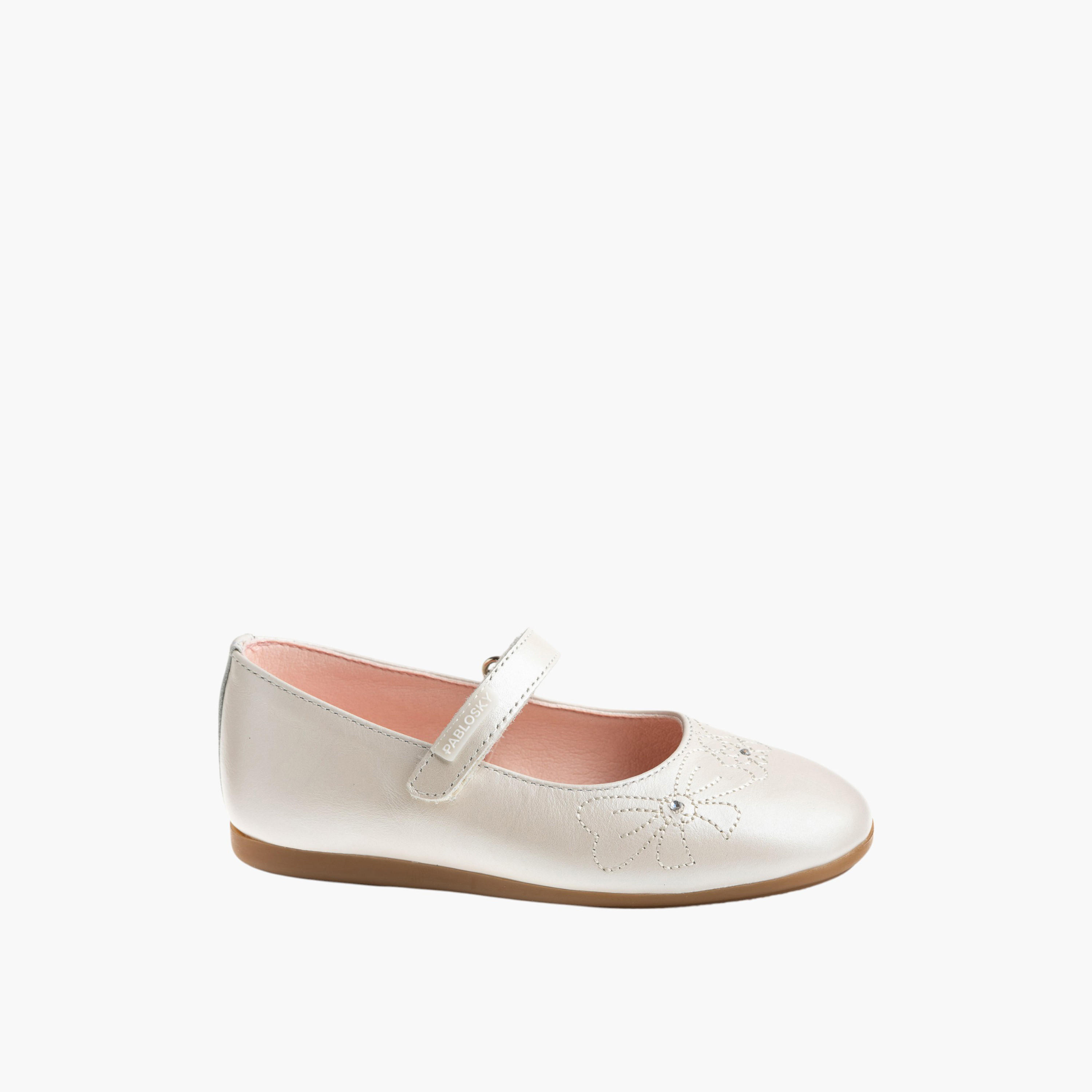 حذاء باليرينا بشريط إغلاق للبنات من بابلوسكي-girls-shoes-ballerinas-image-1