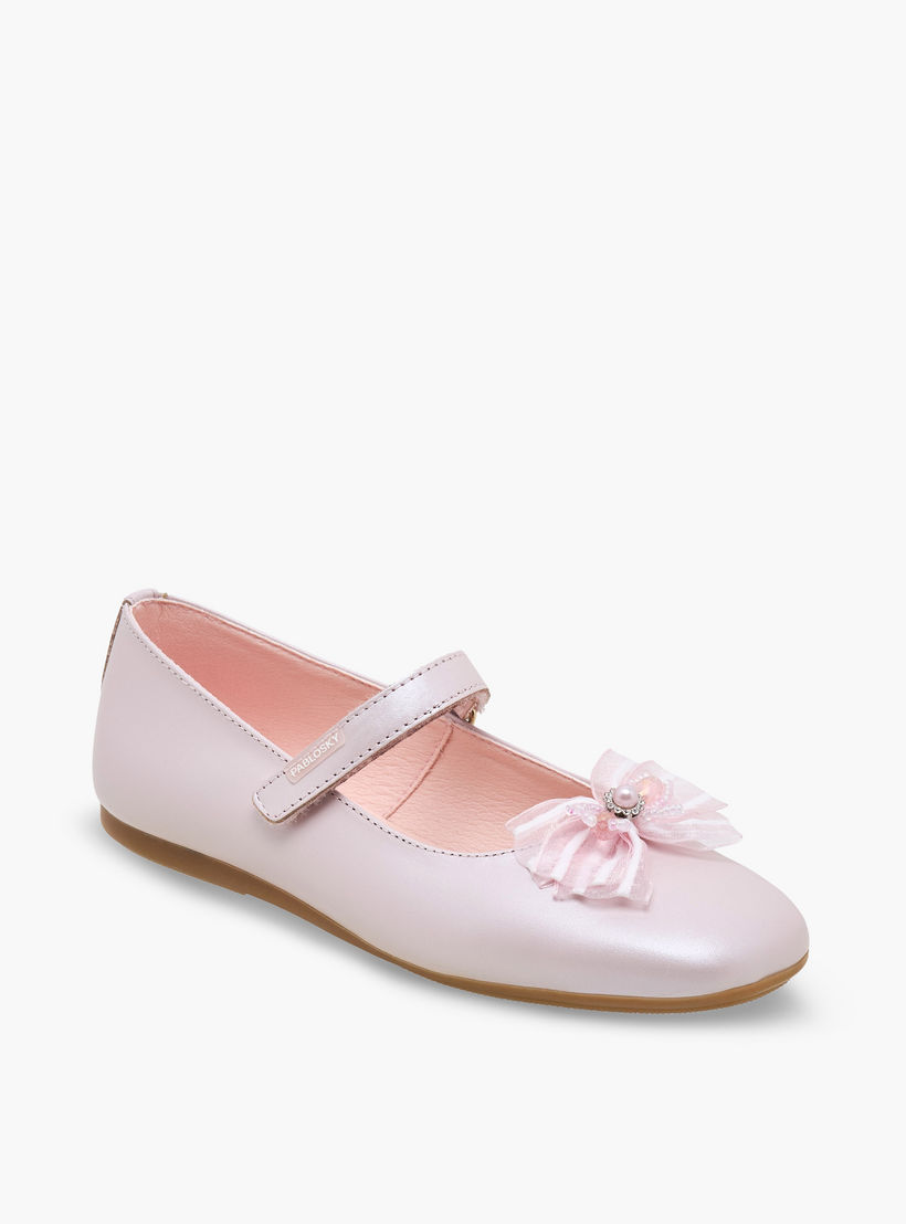 Pablosky Girls Mary Jane Shoes with Bow Detail-girls-shoes-maryjanes-image-2