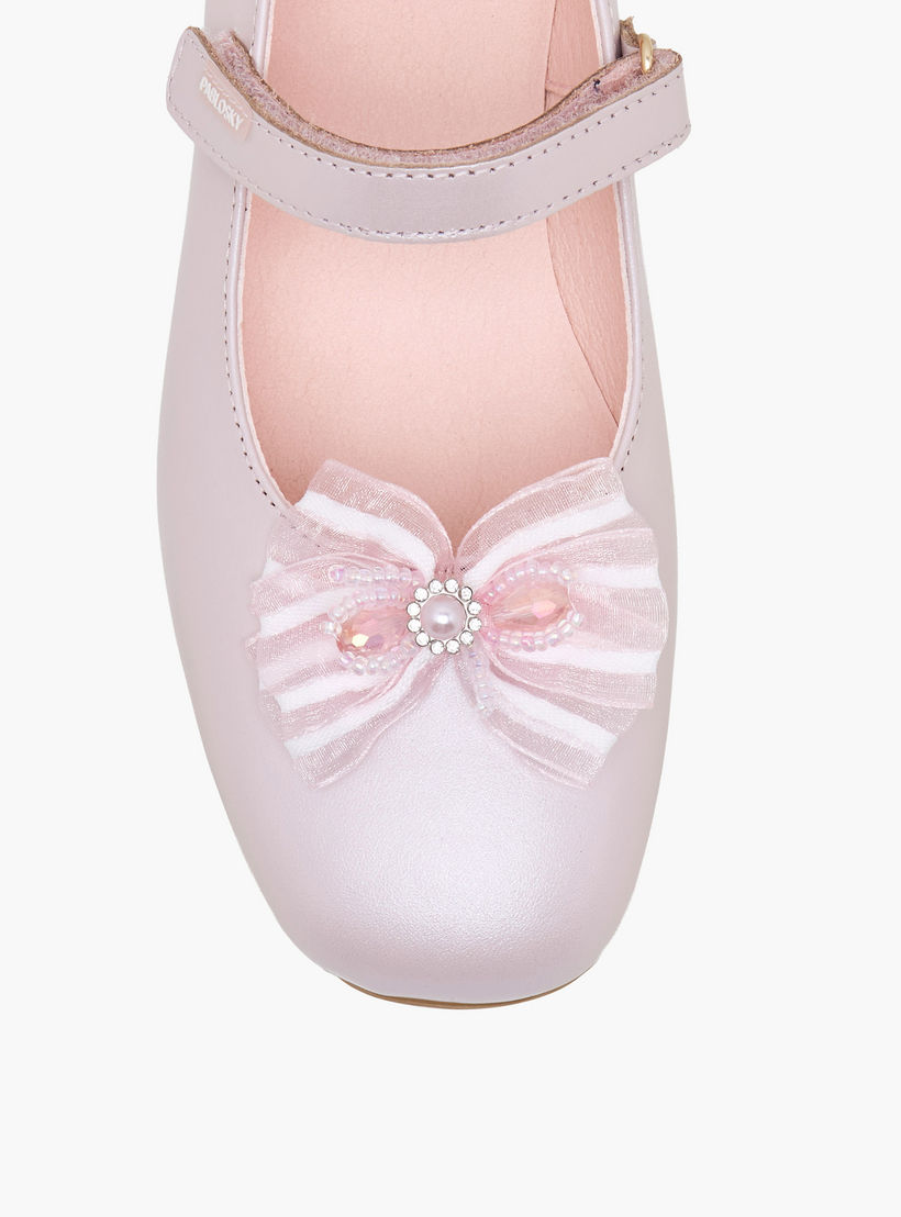 Pablosky Girls Mary Jane Shoes with Bow Detail-girls-shoes-maryjanes-image-4