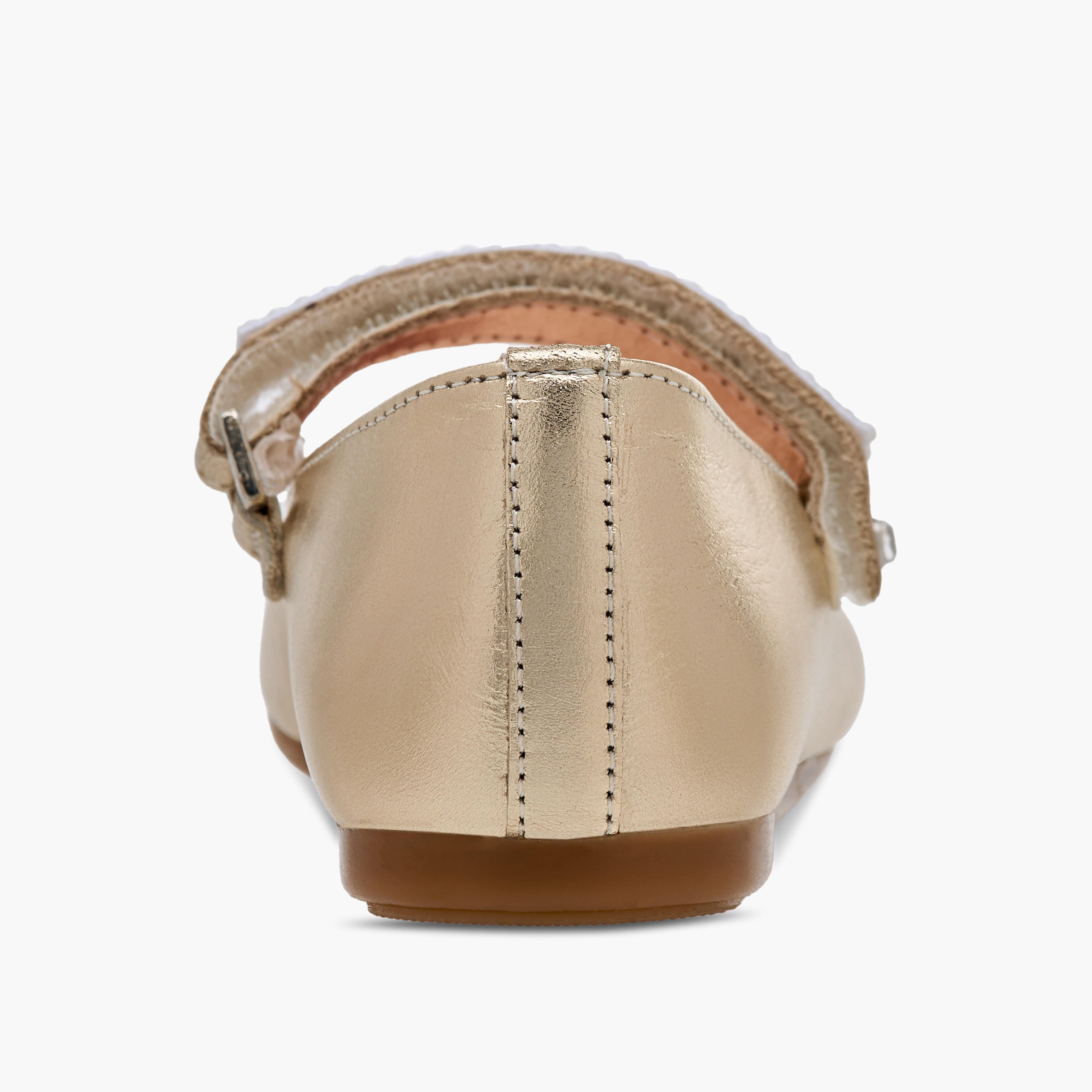 Pablosky Girls' Pearl Embellished Mary Jane Shoes with Hook and Loop Closure-girls-shoes-maryjanes-image-5