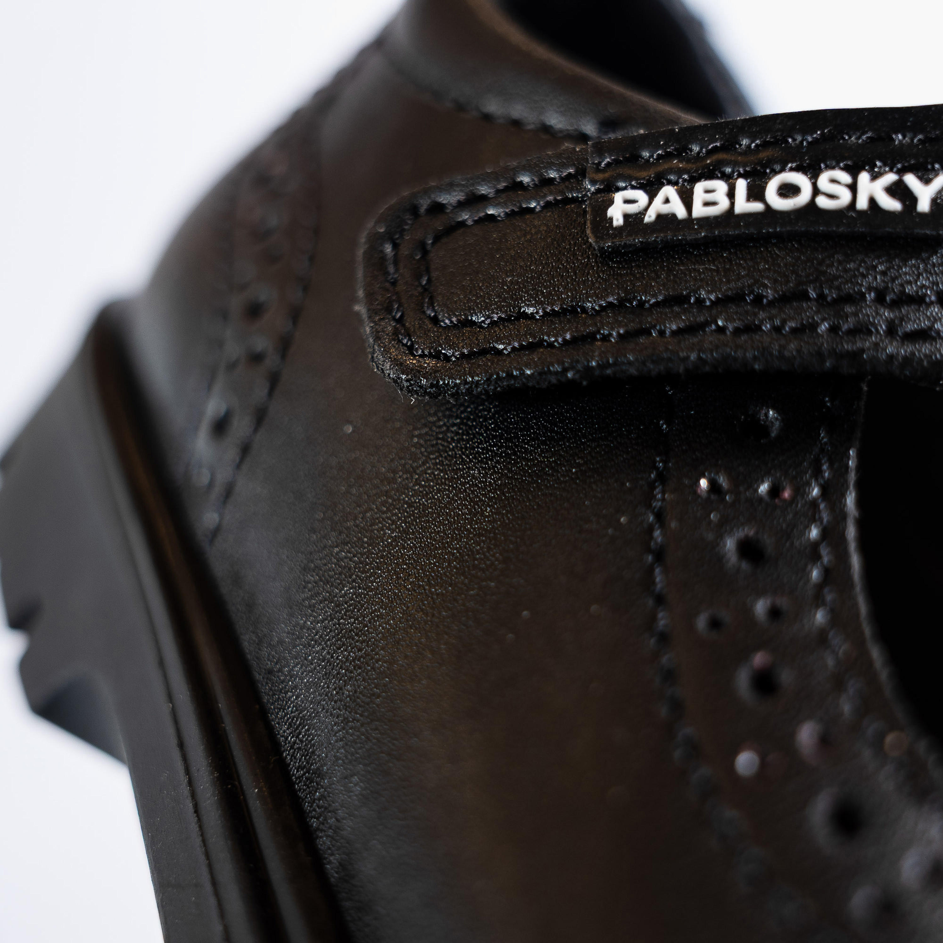 Pablosky Girls' Logo Print Mary Jane School Shoes with Hook and Loop Closure - 360015-girls-shoes-schoolshoes-image-6