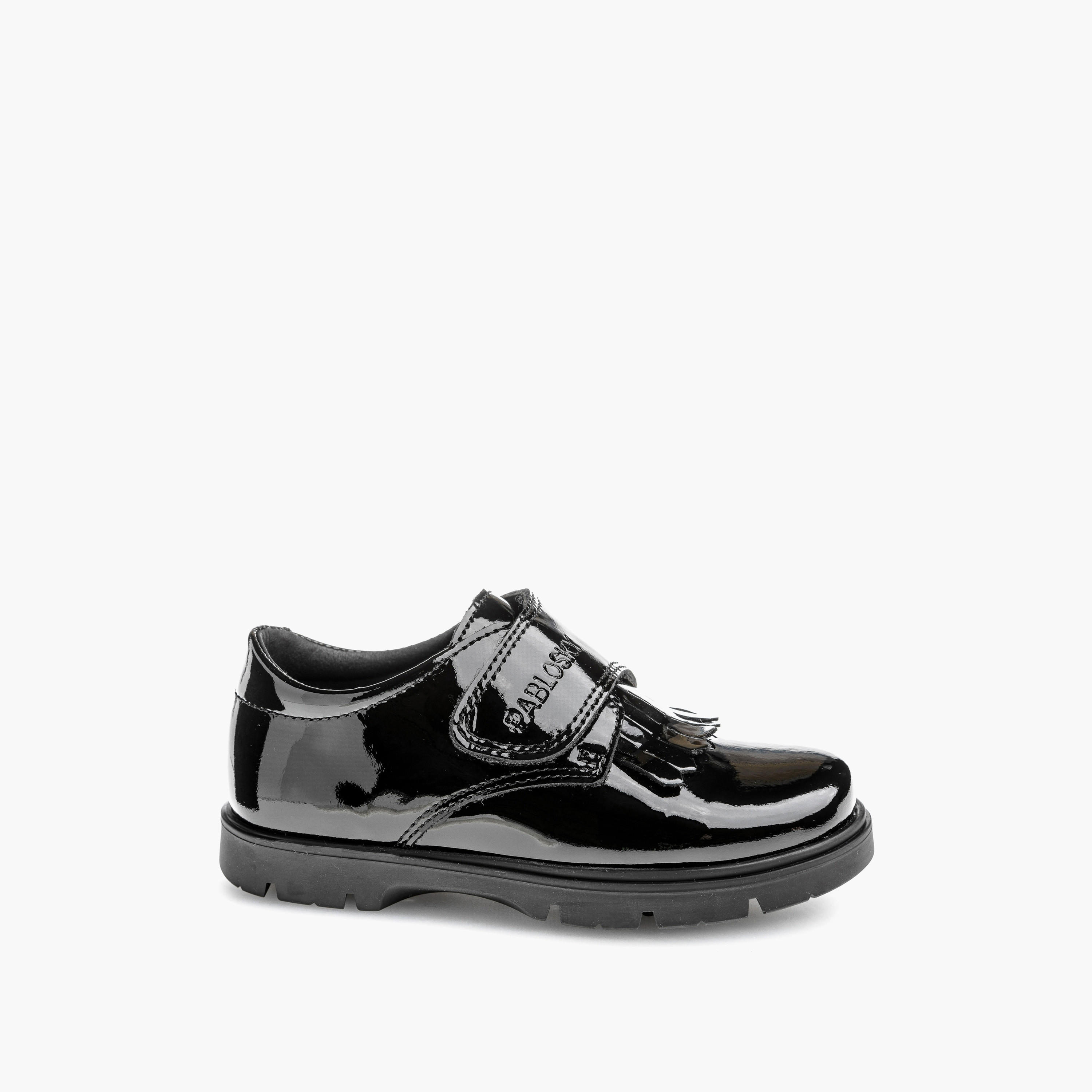 Pablosky Girls' School Shoes with Hook and Loop Closure - 360419-girls-shoes-schoolshoes-image-1