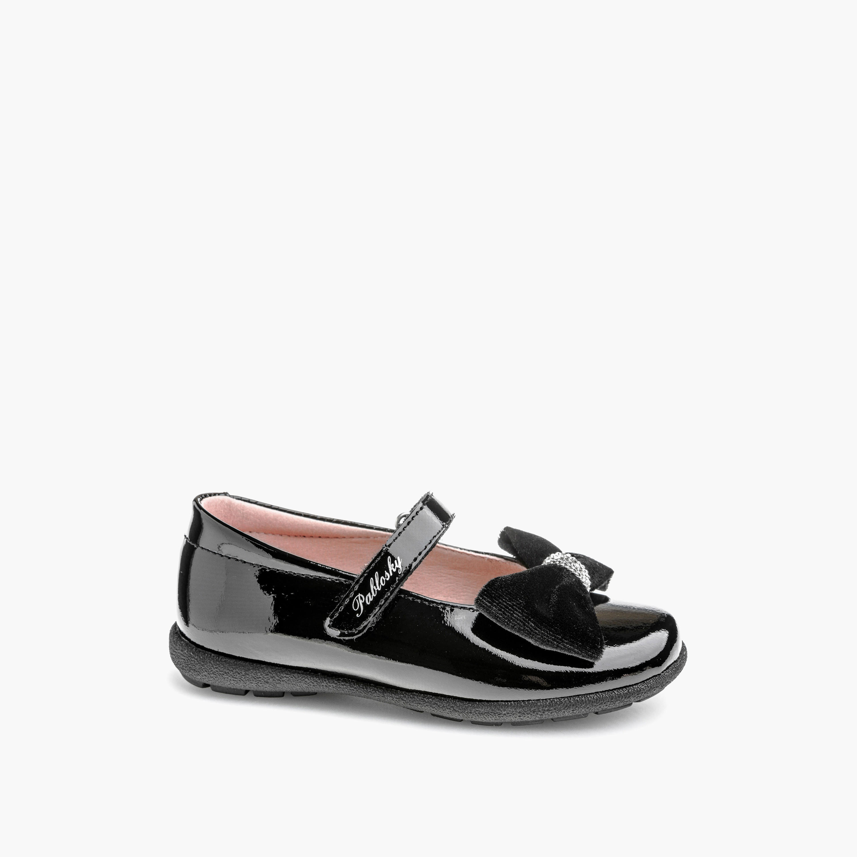 Pablosky Girls' Mary Jane School Shoes with Hook and Loop Closure - 361219-girls-shoes-schoolshoes-image-1