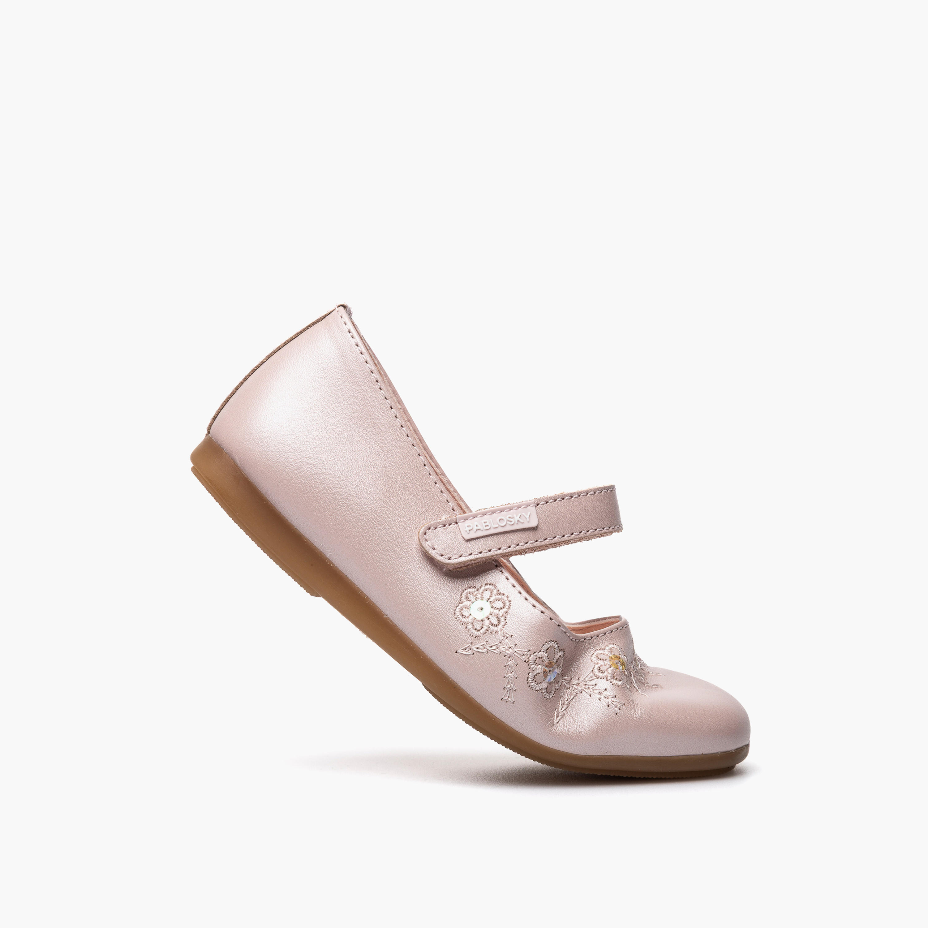 Pablosky Girls Leather Hook & Loop Mary Jane Shoes-girls-shoes-maryjanes-image-5