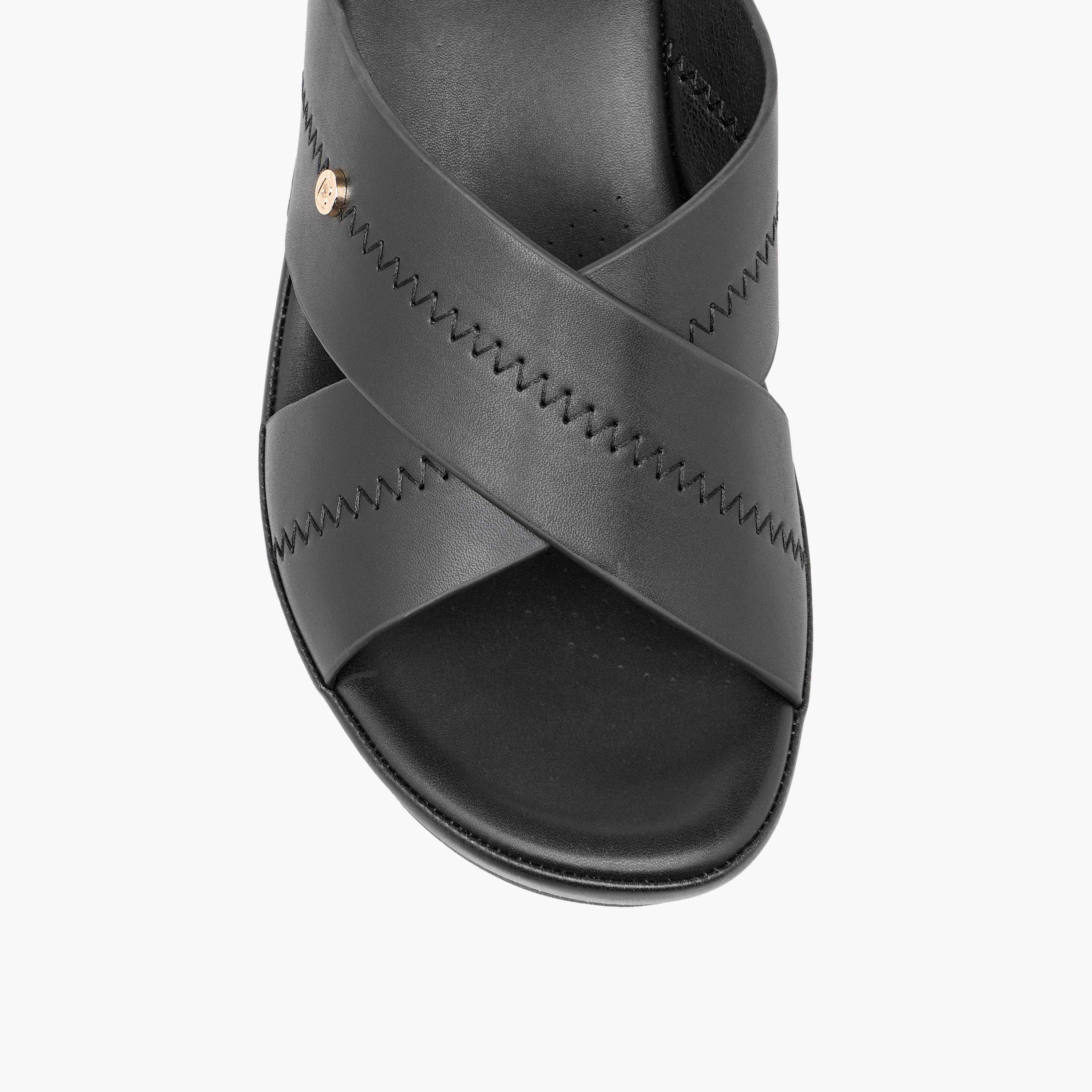 Flora Bella Solid Slip-On Cross Strap Sandals with Block Heels-women-shoes-sandals-heeled-image-4
