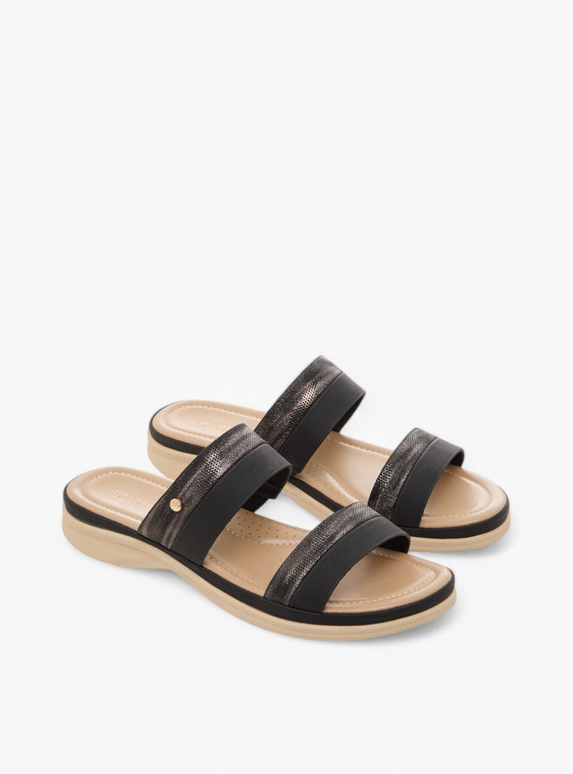 Flora Bella Textured Slip-On Comfort Sandals-women-shoes-flats-sandals-image-1