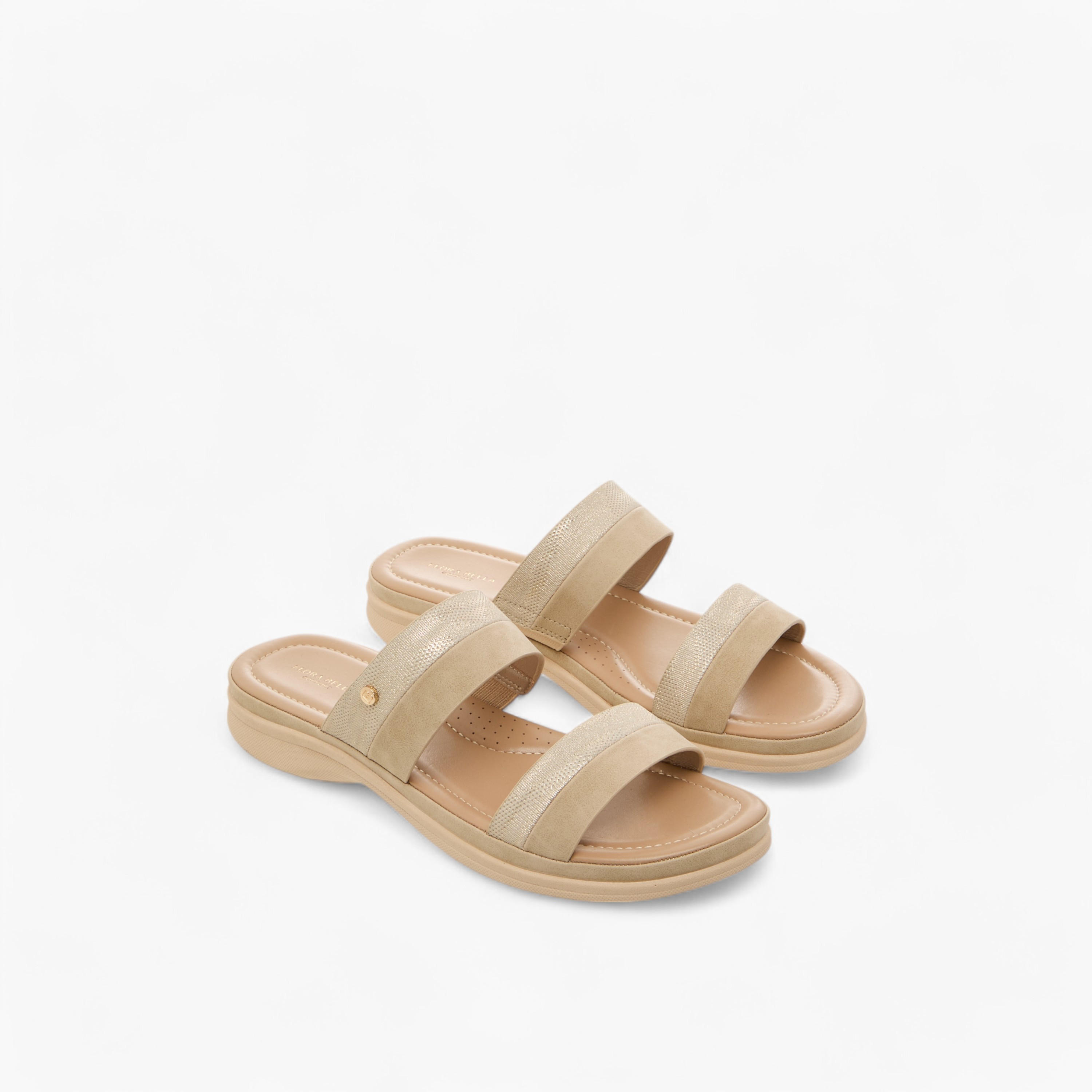 Flora Bella Textured Slip-On Comfort Sandals-women-shoes-flats-sandals-image-1