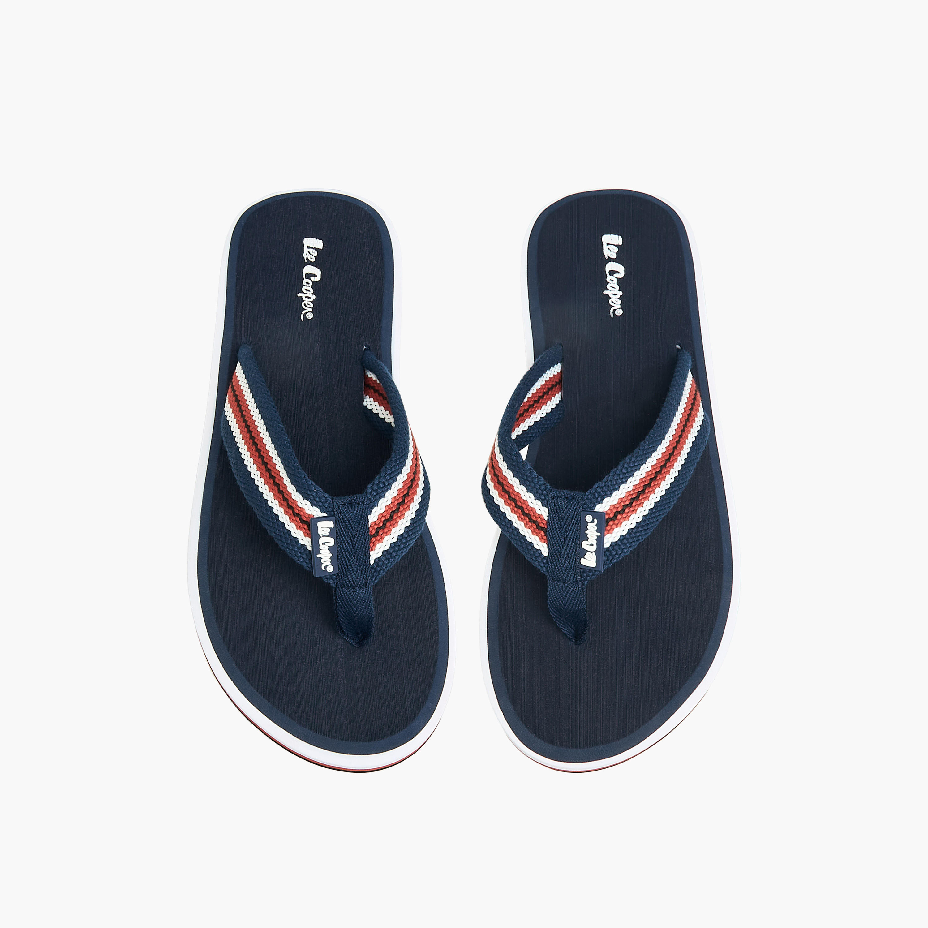 شبشب فليب فلوب مقلّم للرجال من لي كوبر-men-shoes-flipflopsandslides-image-1