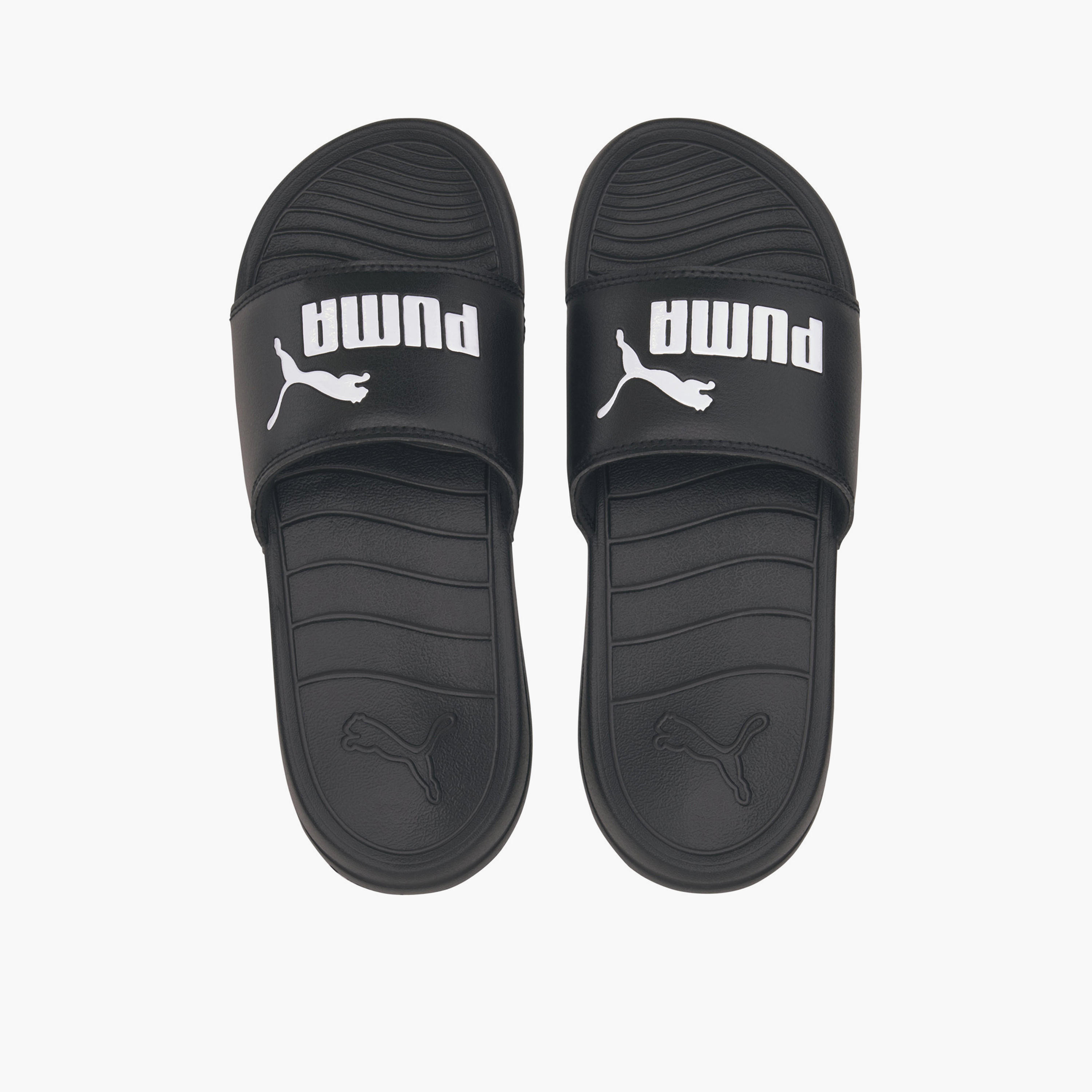 Puma Kids Popcat 20 Logo Print Slides-sports-girls-shoes-image-1