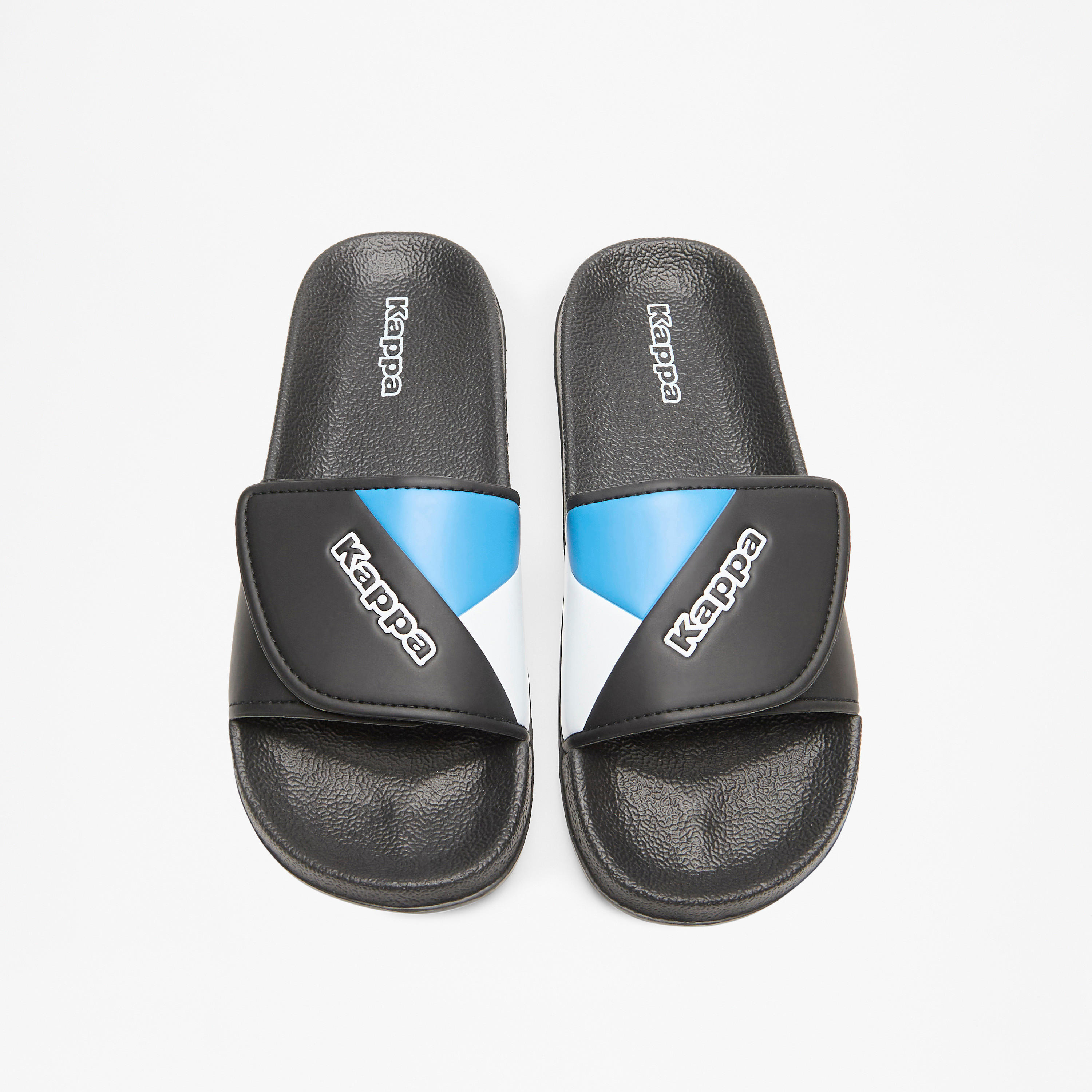 Kappa Boys' Panelled Slip-On Slide Slippers-boys-shoes-flipflopsandslides-image-1
