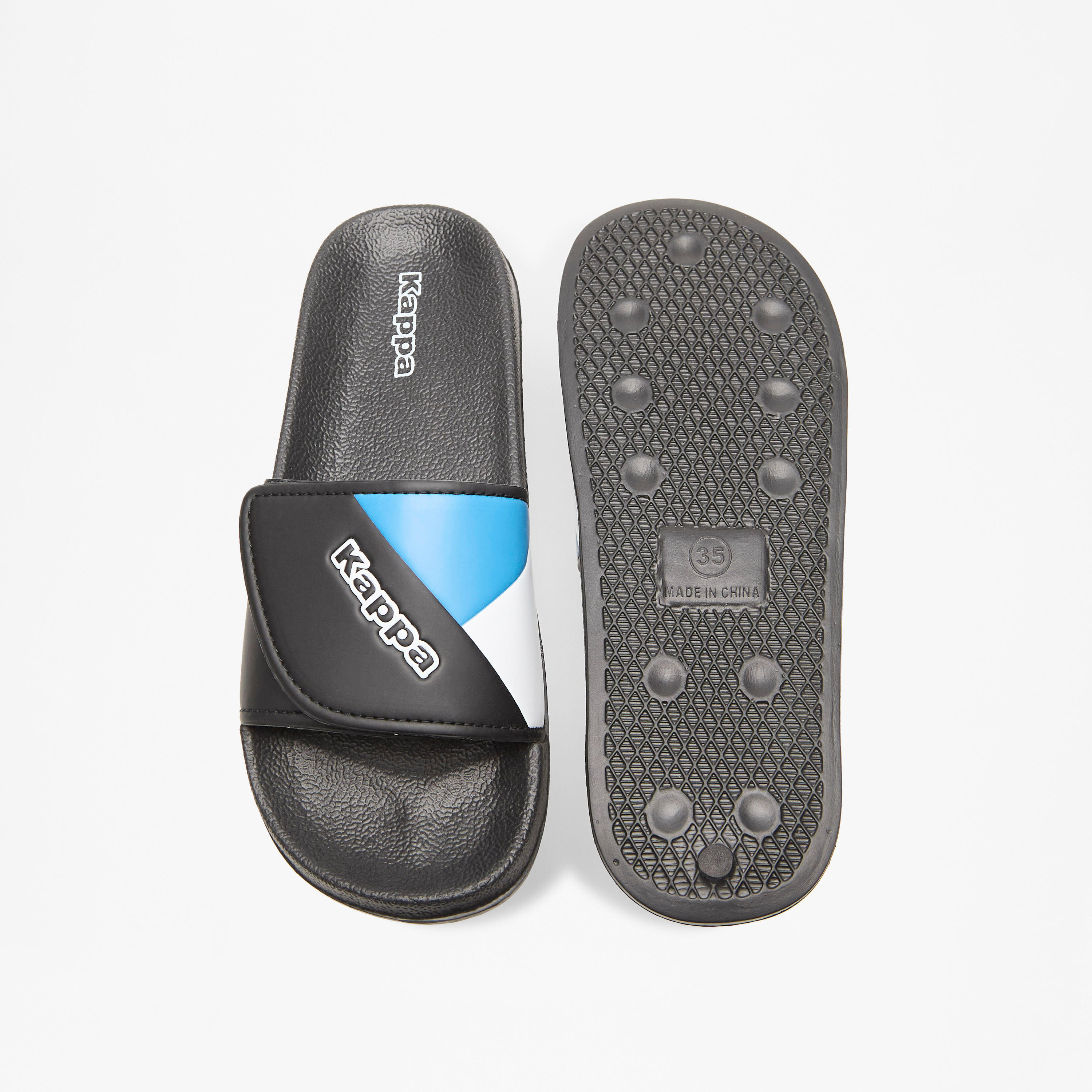 Kappa Boys' Panelled Slip-On Slide Slippers-boys-shoes-flipflopsandslides-image-5